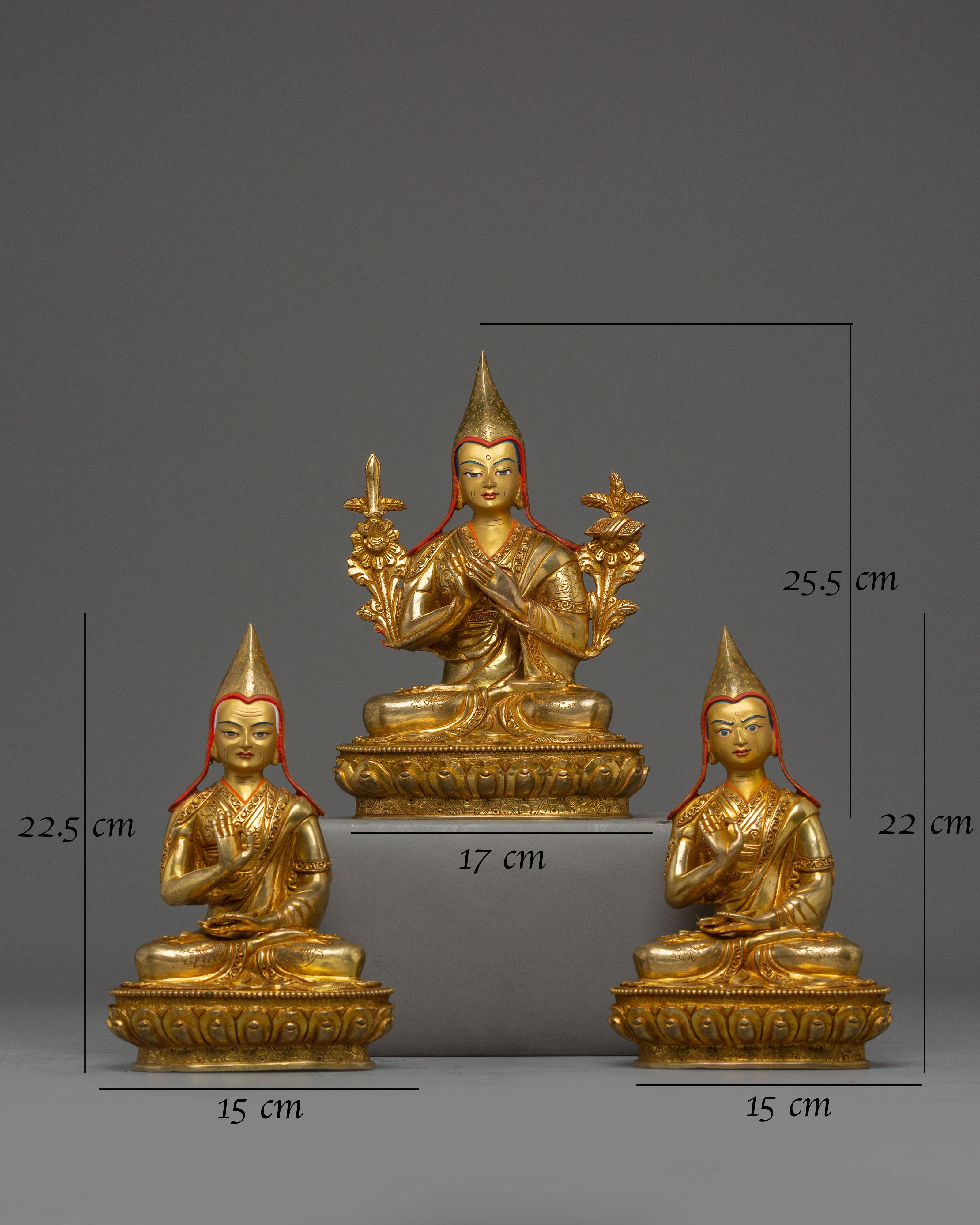 Handcrafted Tsongkhapa Set Statue