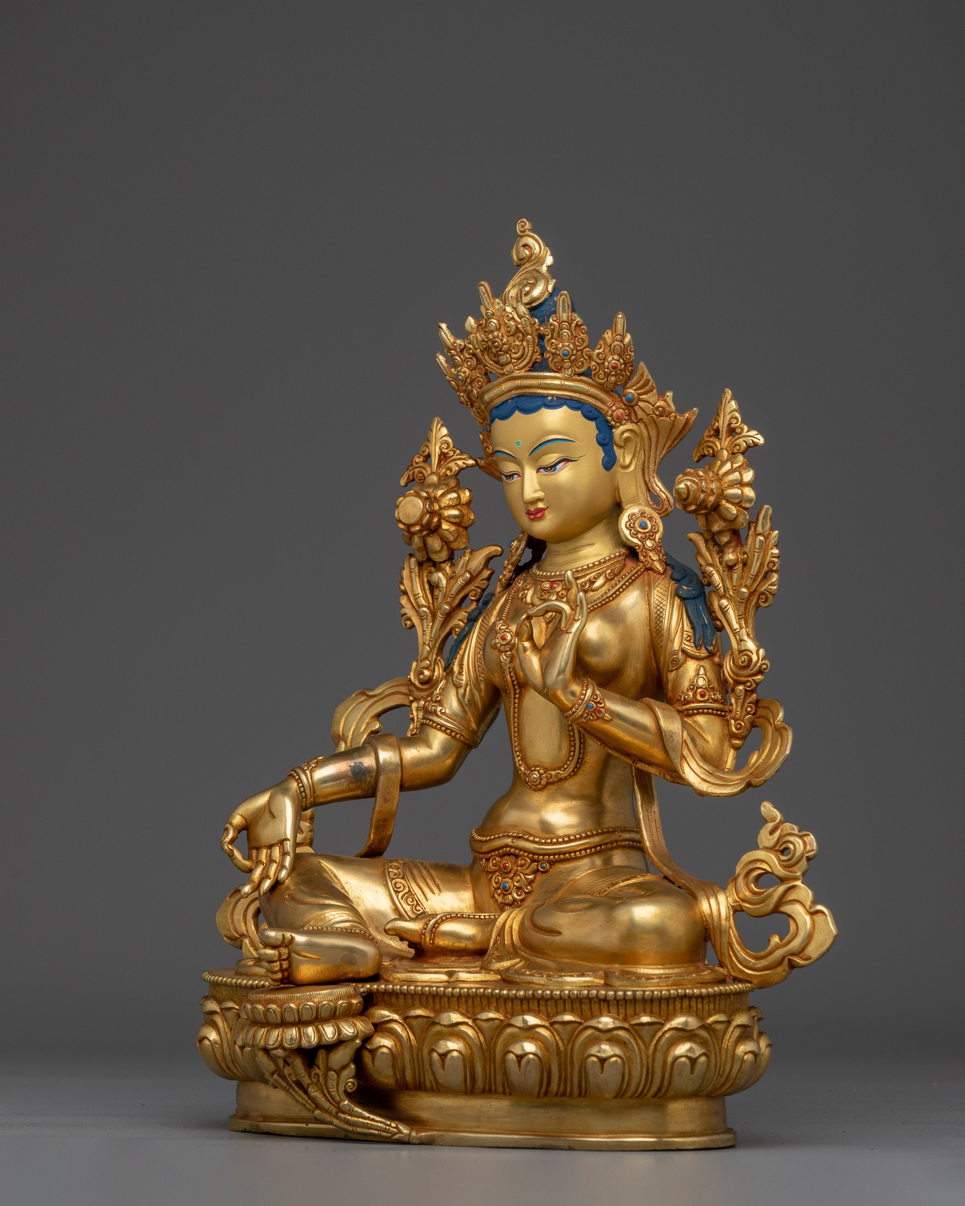 Divine Goddess Green Tara Art | Peaceful Tara