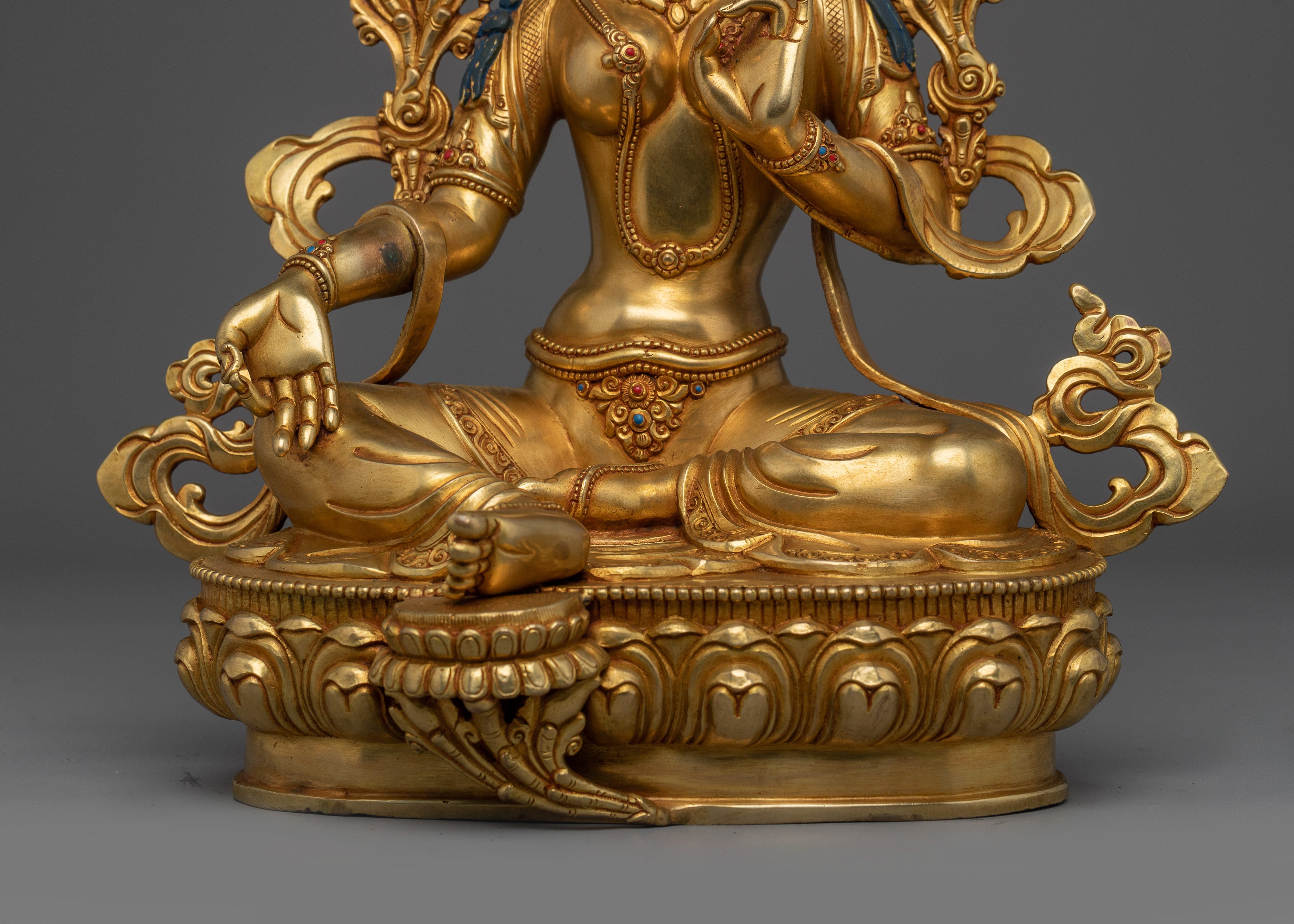 Divine Goddess Green Tara Art | Peaceful Tara