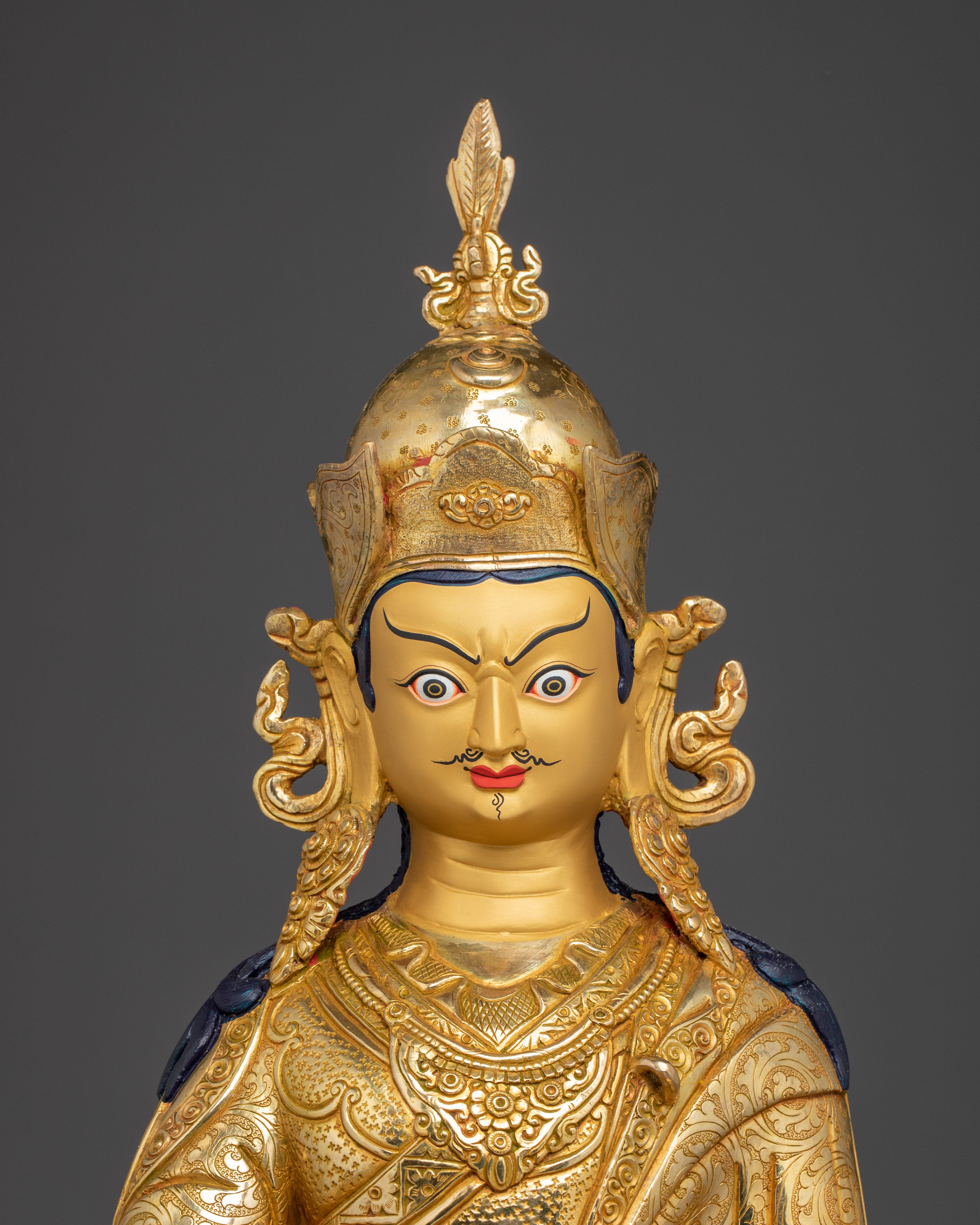 Enlightened Guru Rinpoche | Handcrafted Himalayan Statue for Altars