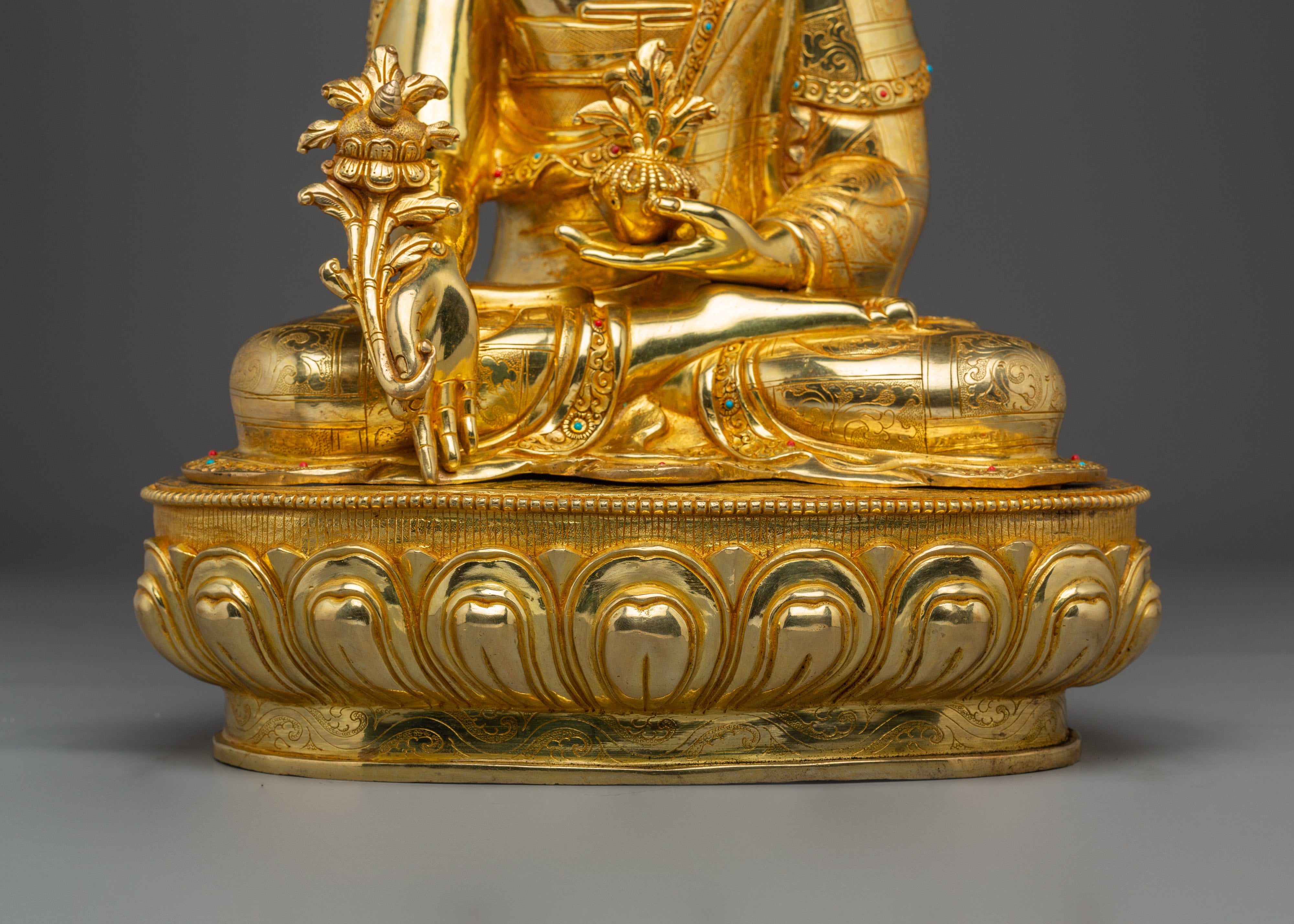 Medicine Buddha Sculpture for Healing | Spiritual Healing Sculpture for Altar
