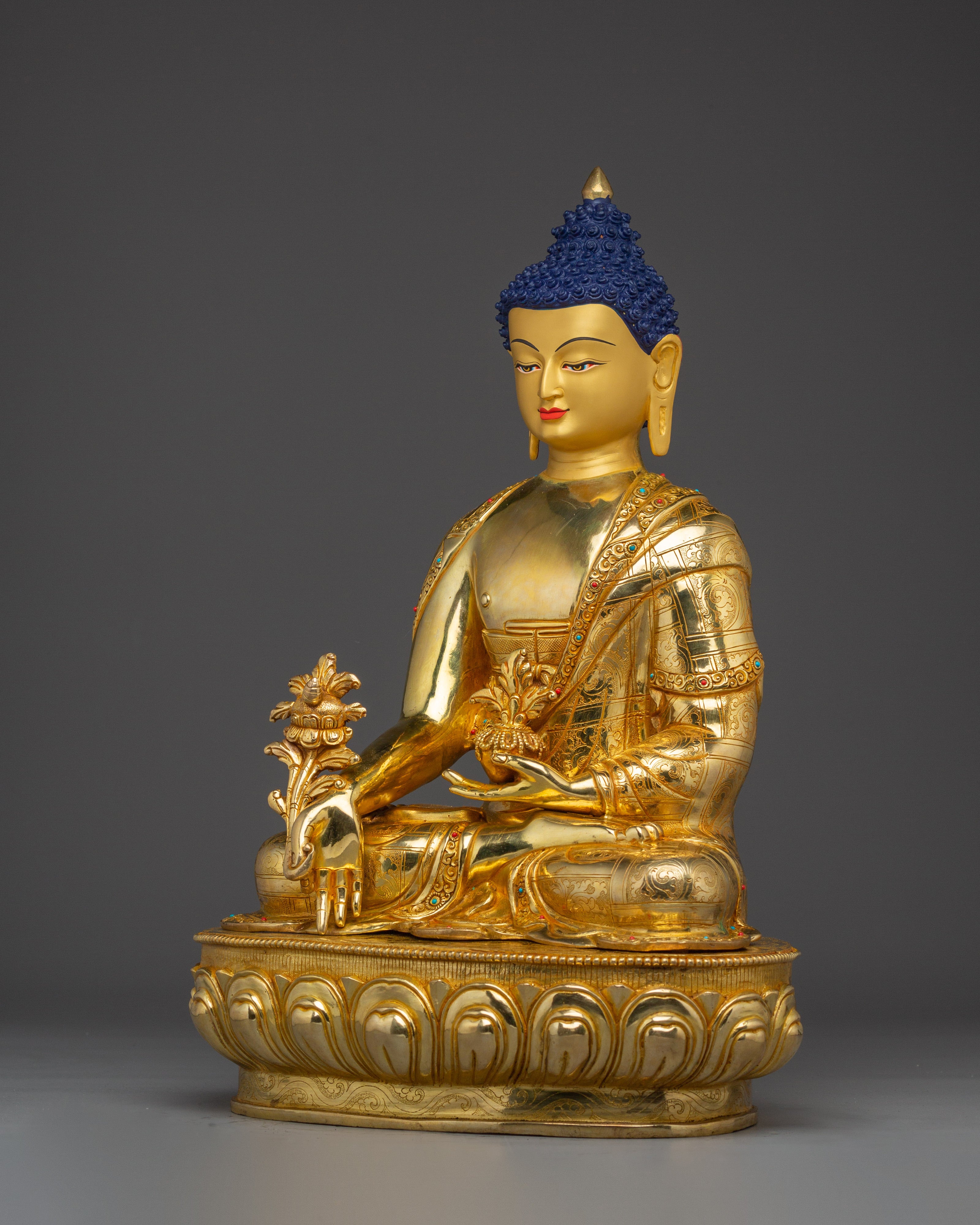 Medicine Buddha Sculpture for Healing | Spiritual Healing Sculpture for Altar