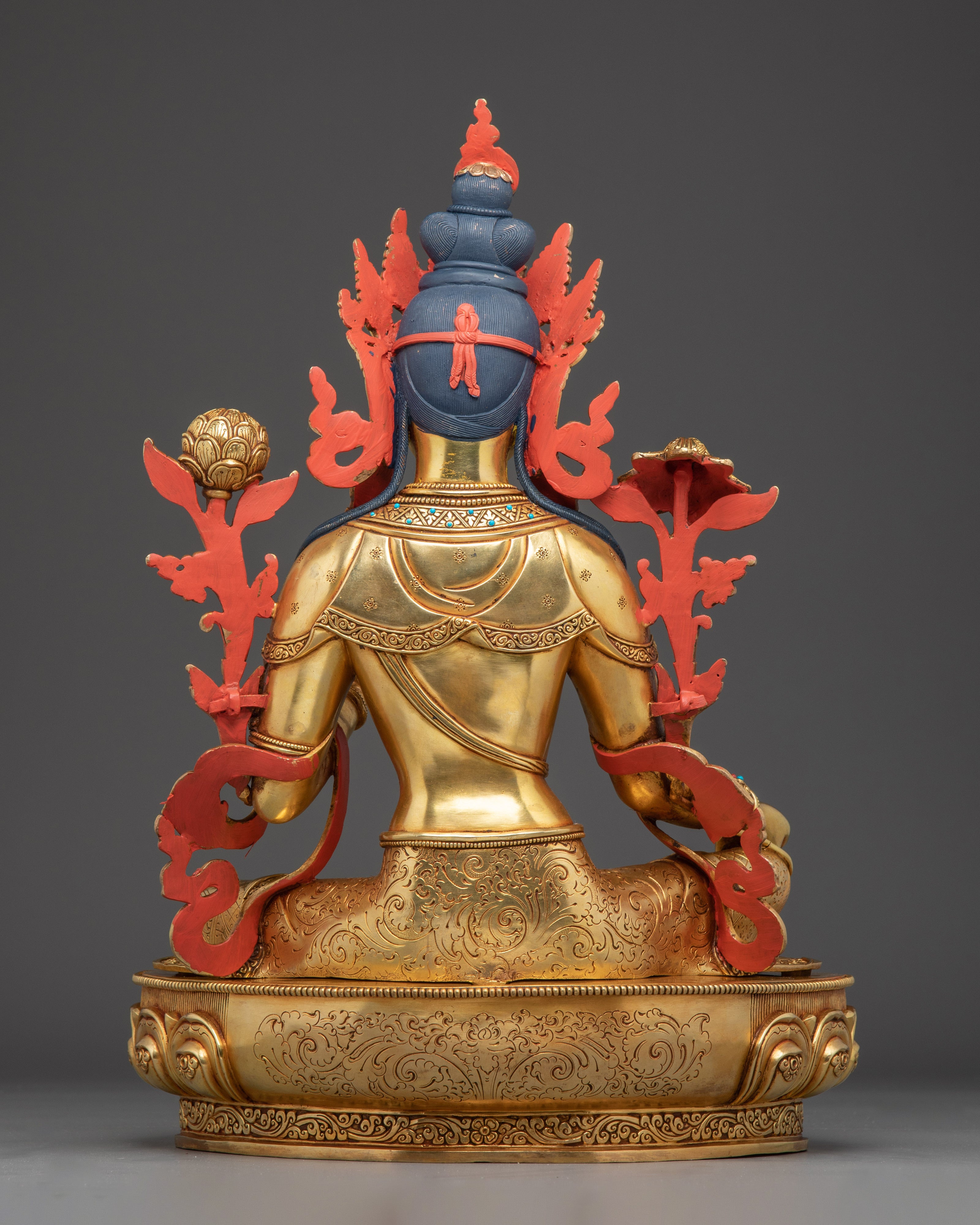 Female Goddess Green Tara Art | Spiritual Protection Deity