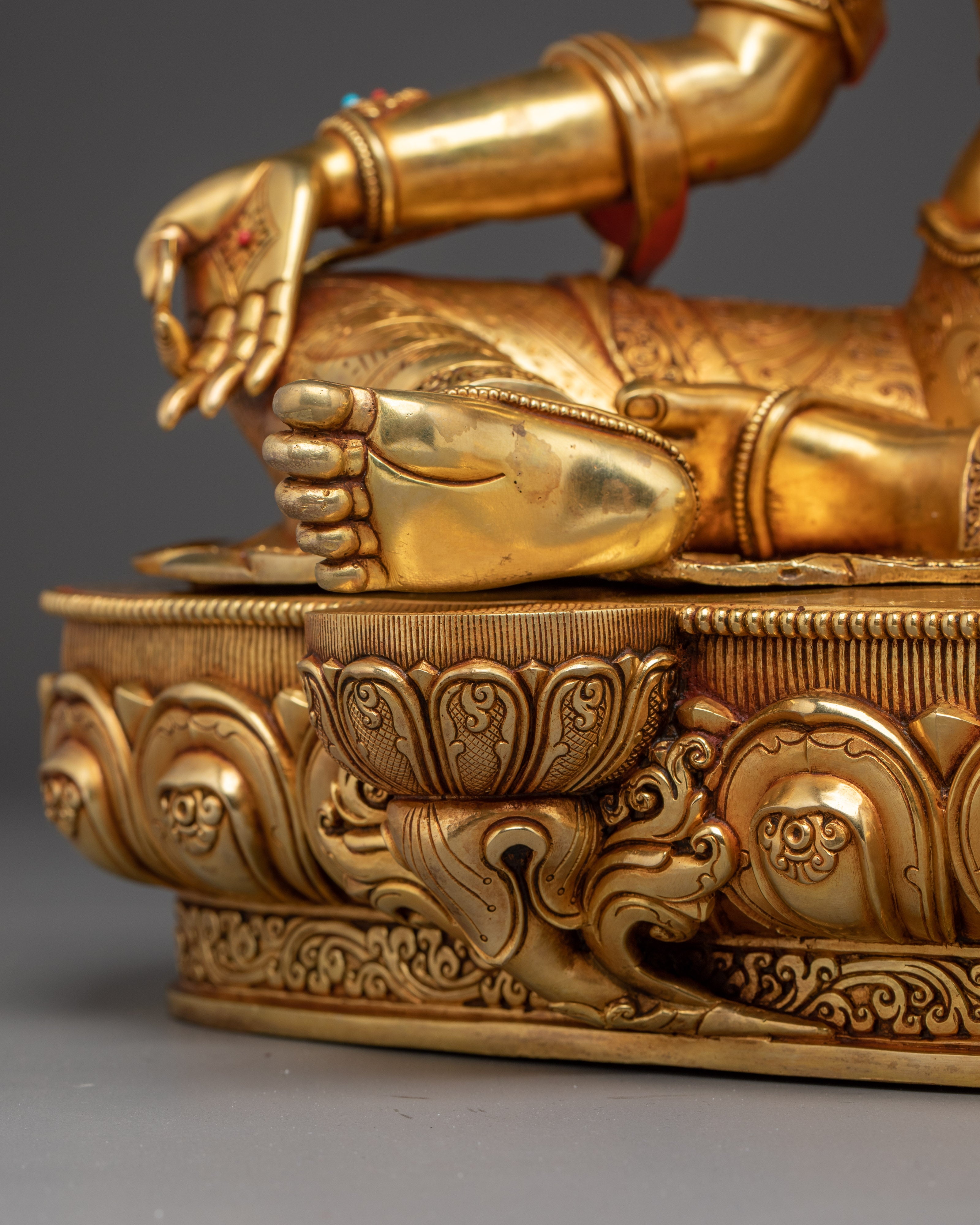 Female Goddess Green Tara Art | Spiritual Protection Deity