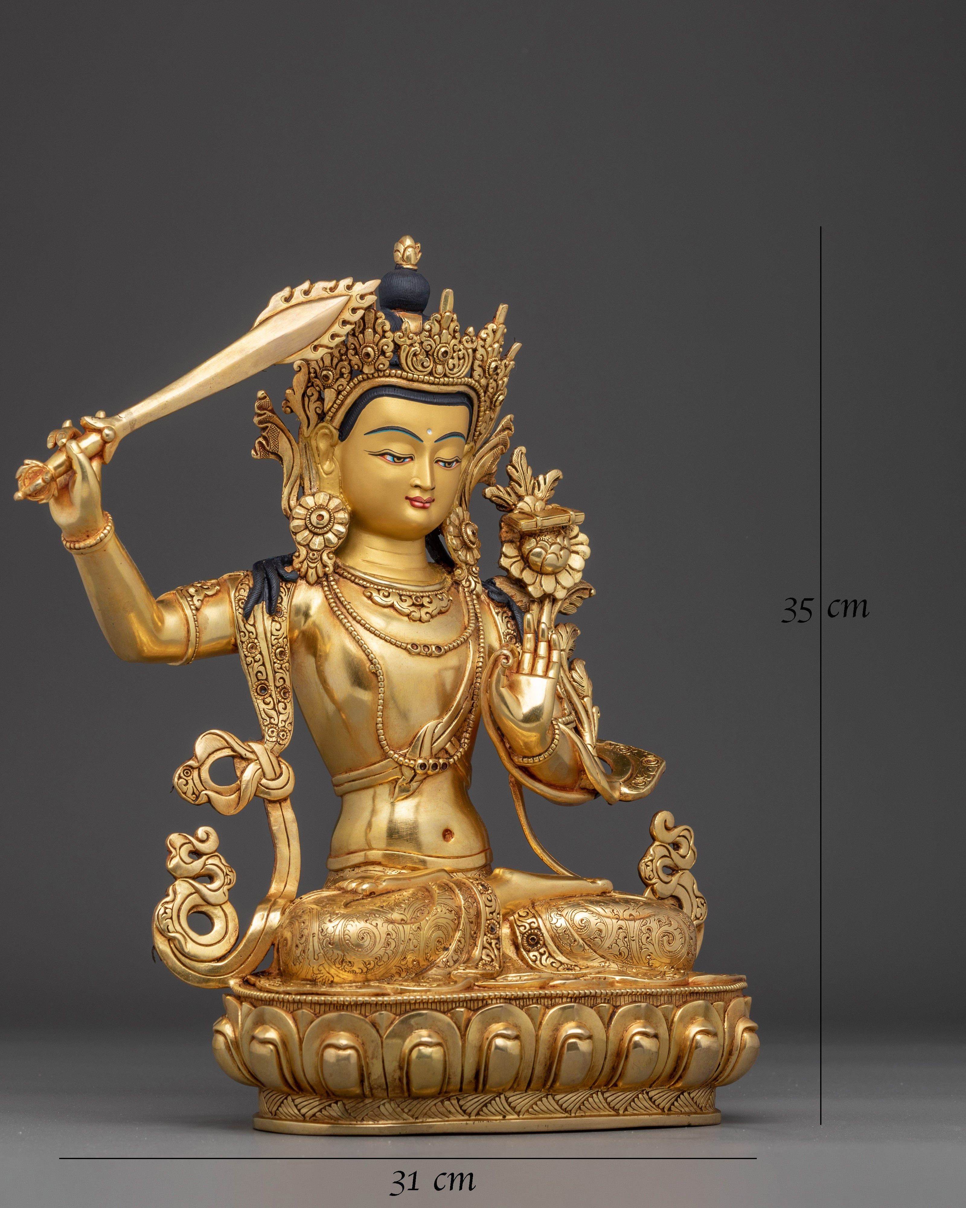 Golden Radiant Manjushri Art