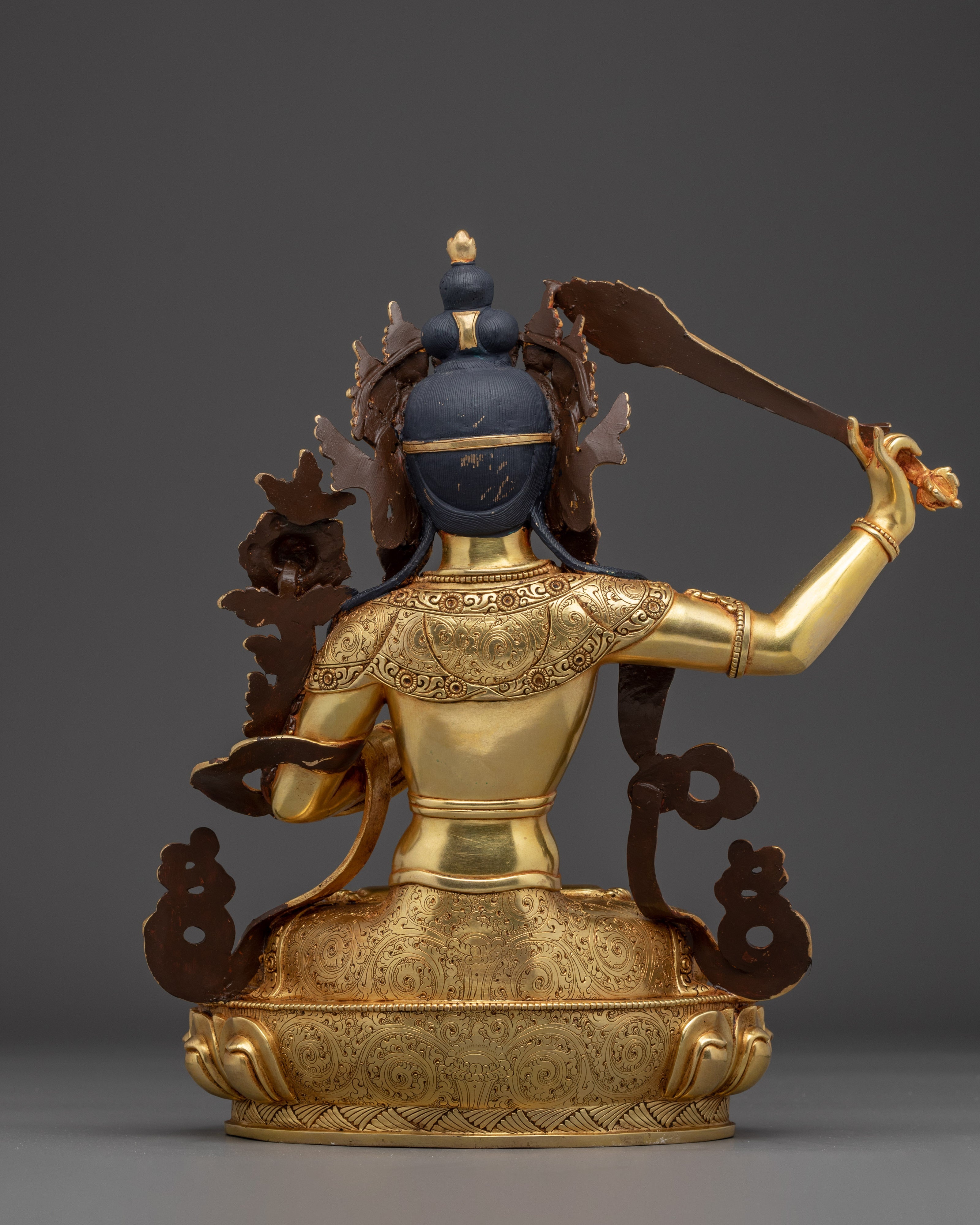 Golden Radiant Manjushri Art | Bodhisattva of Wisdom