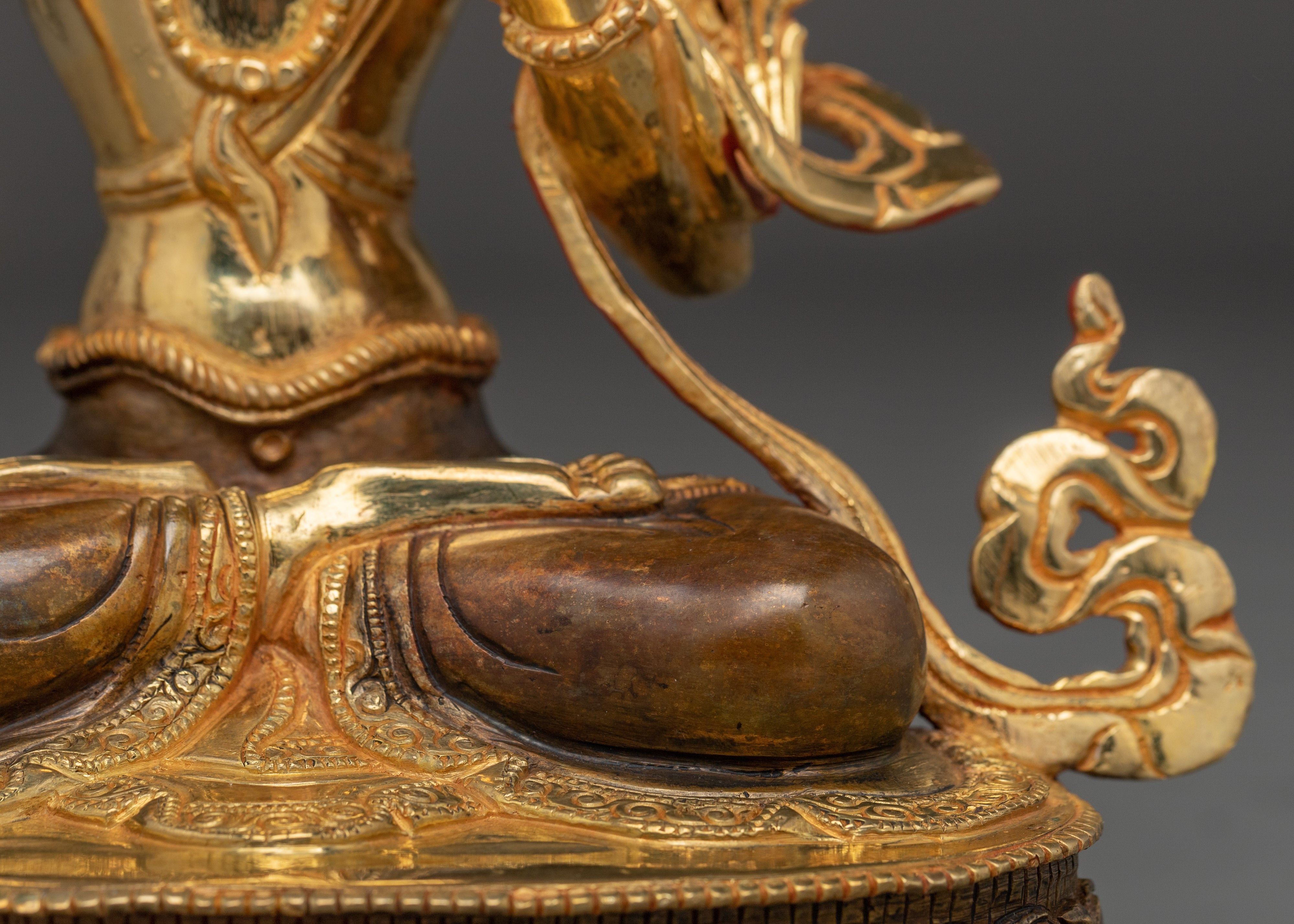 Manjushri Statue for Spiritual Enlightenment | Spiritual Wisdom Sculpture for Altar