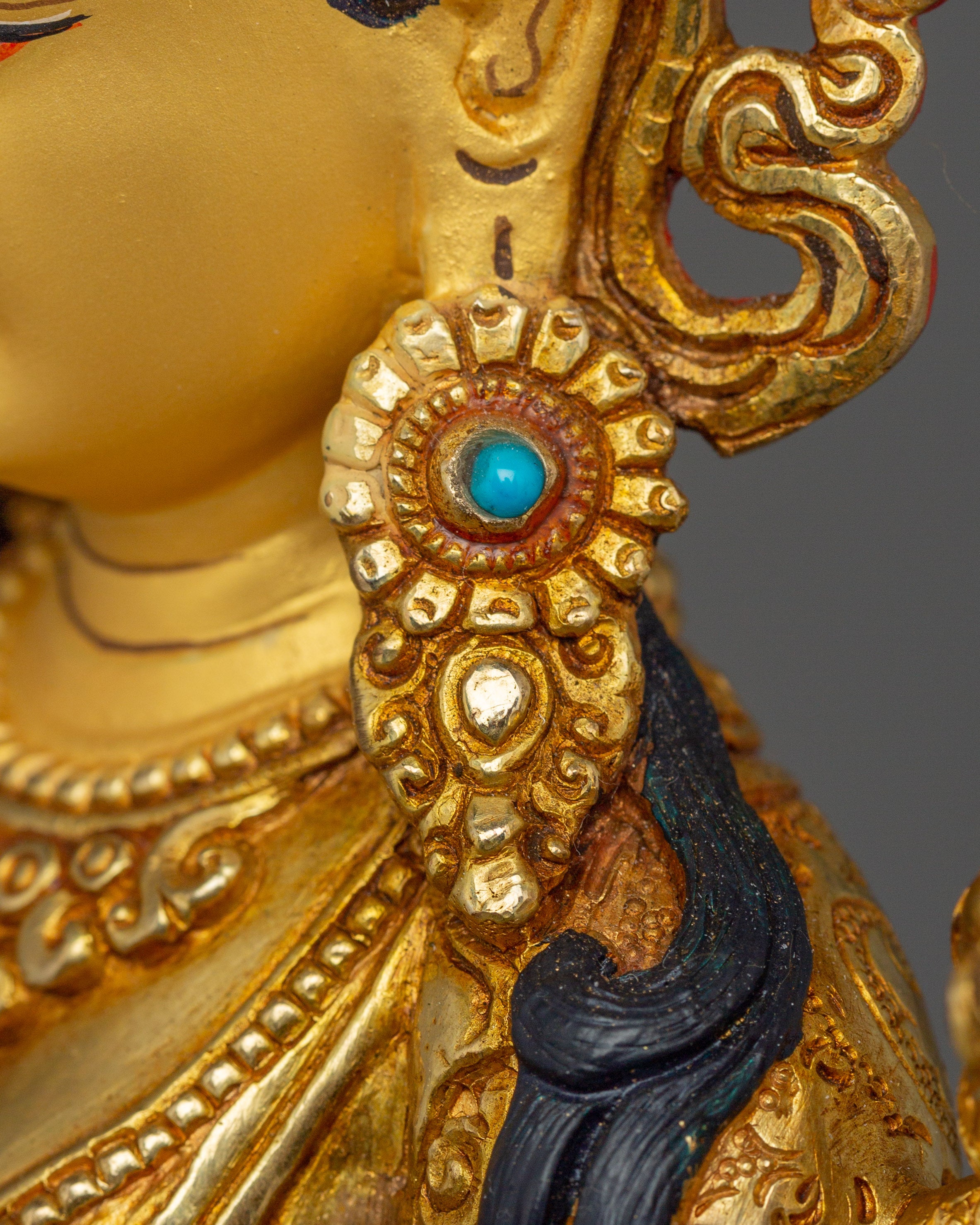 Green Tara With Throne Statue | Mother of Liberation