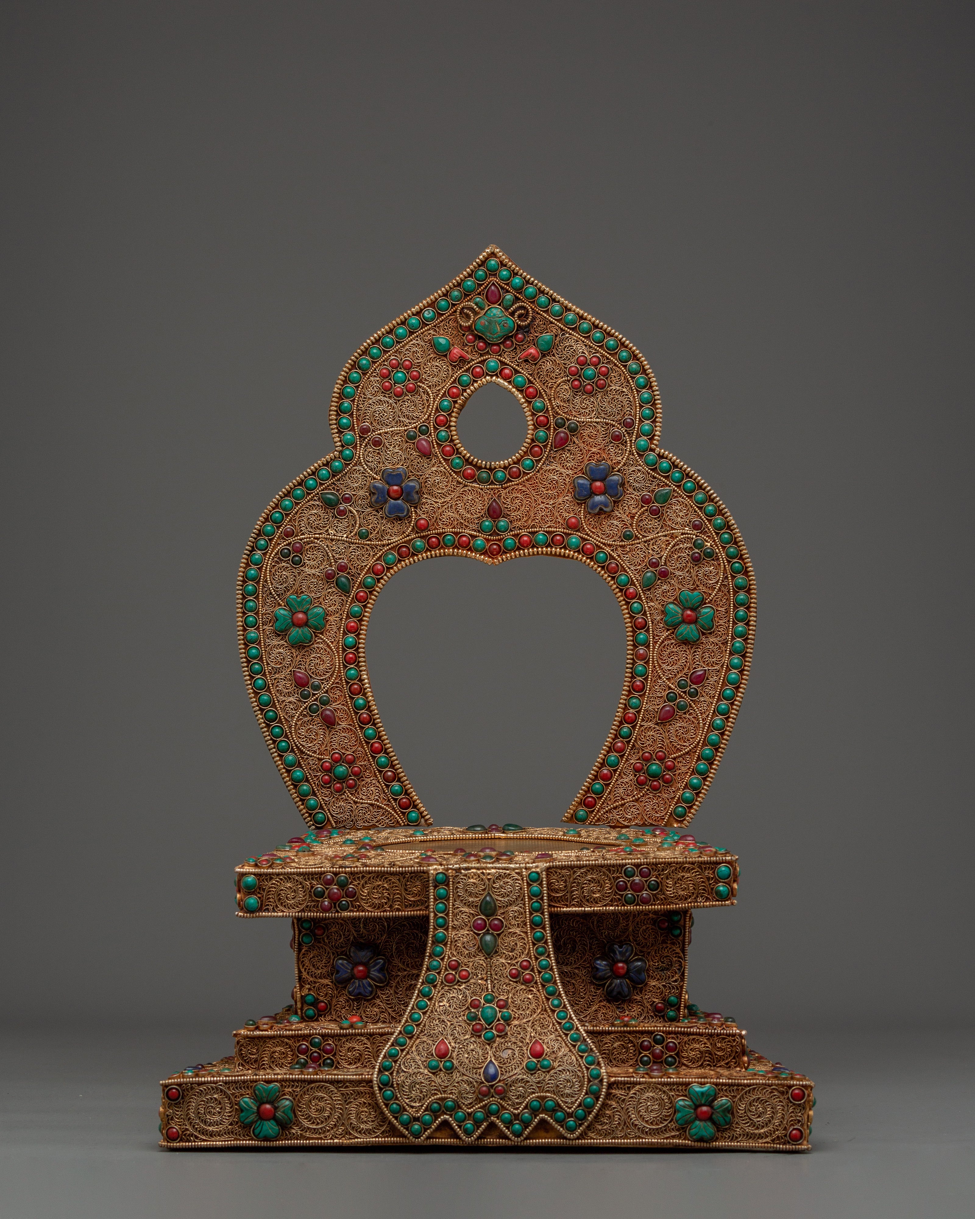 Green Tara With Throne Statue | Mother of Liberation