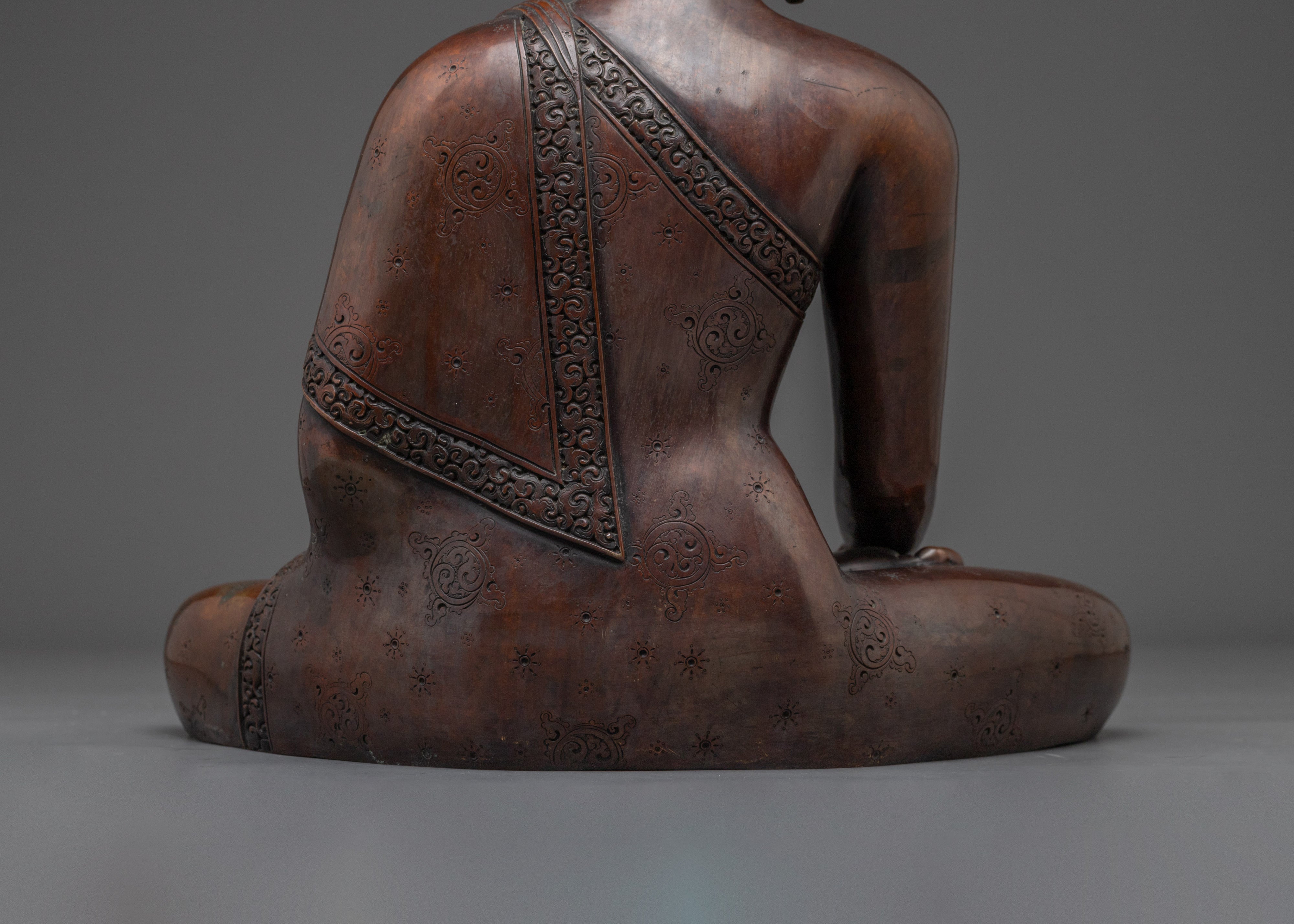 Oxidized Copper Shakyamuni Buddha Statue | Historical Gautama Buddha