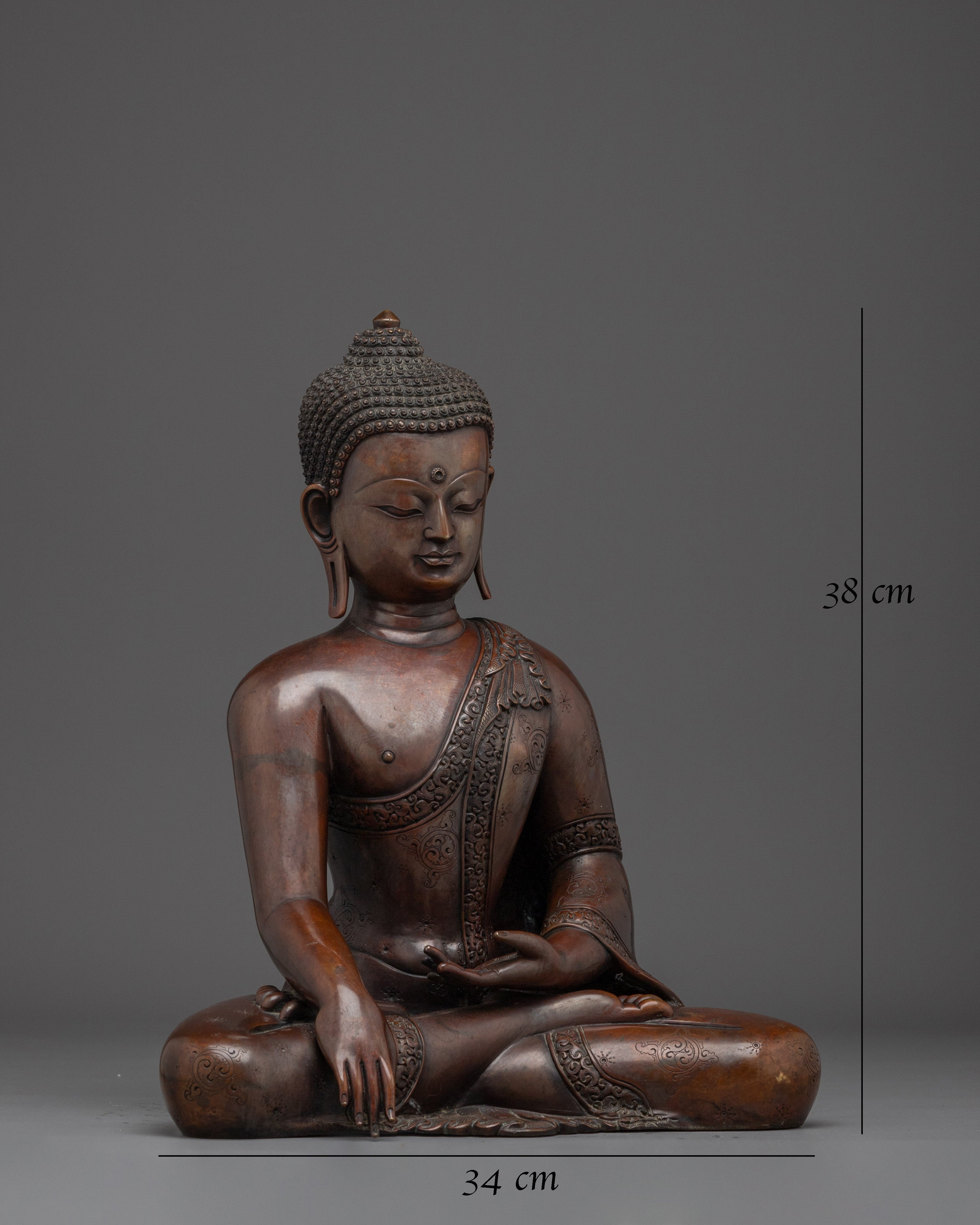 Oxidized Copper Shakyamuni