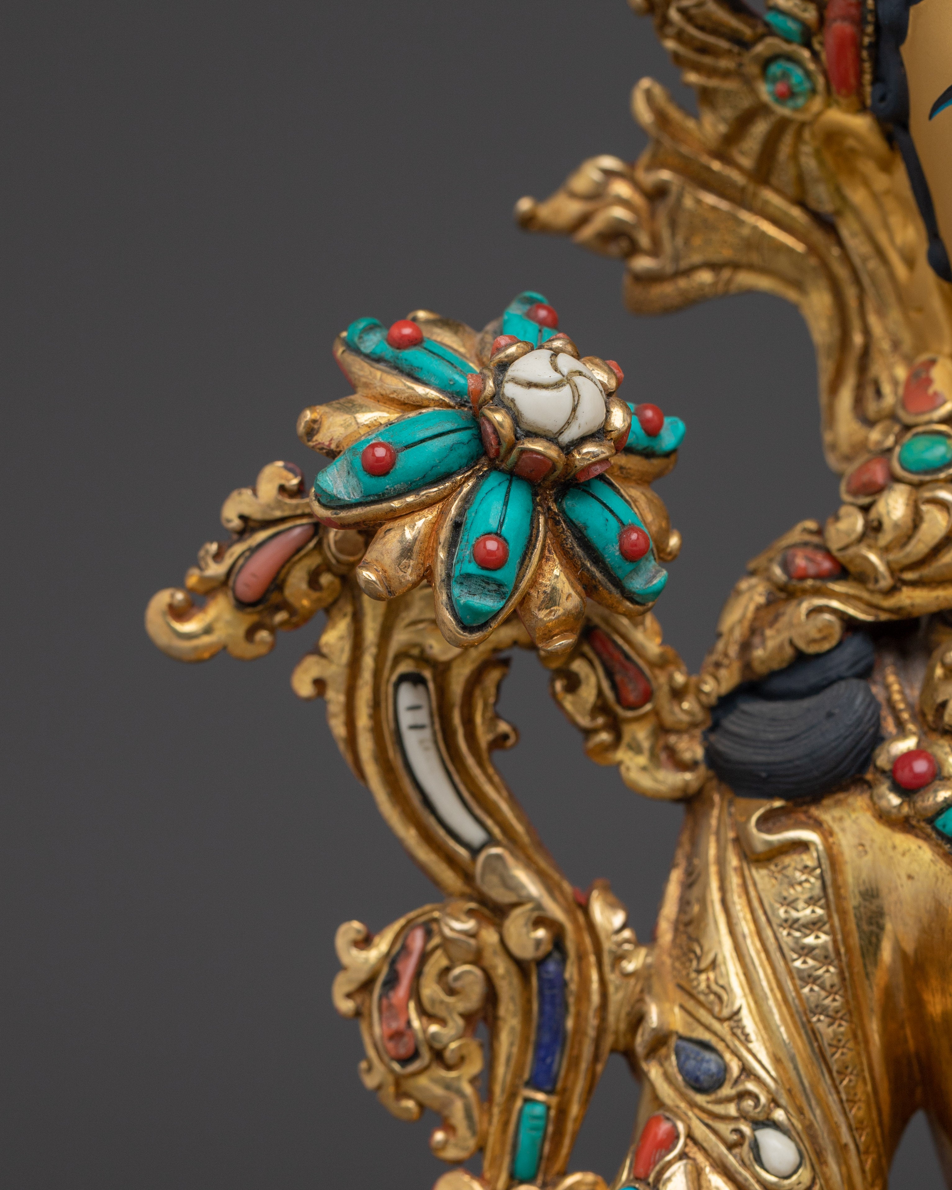 Handmade Female Goddess Green Tara Artwork | Spiritual Protection Deity