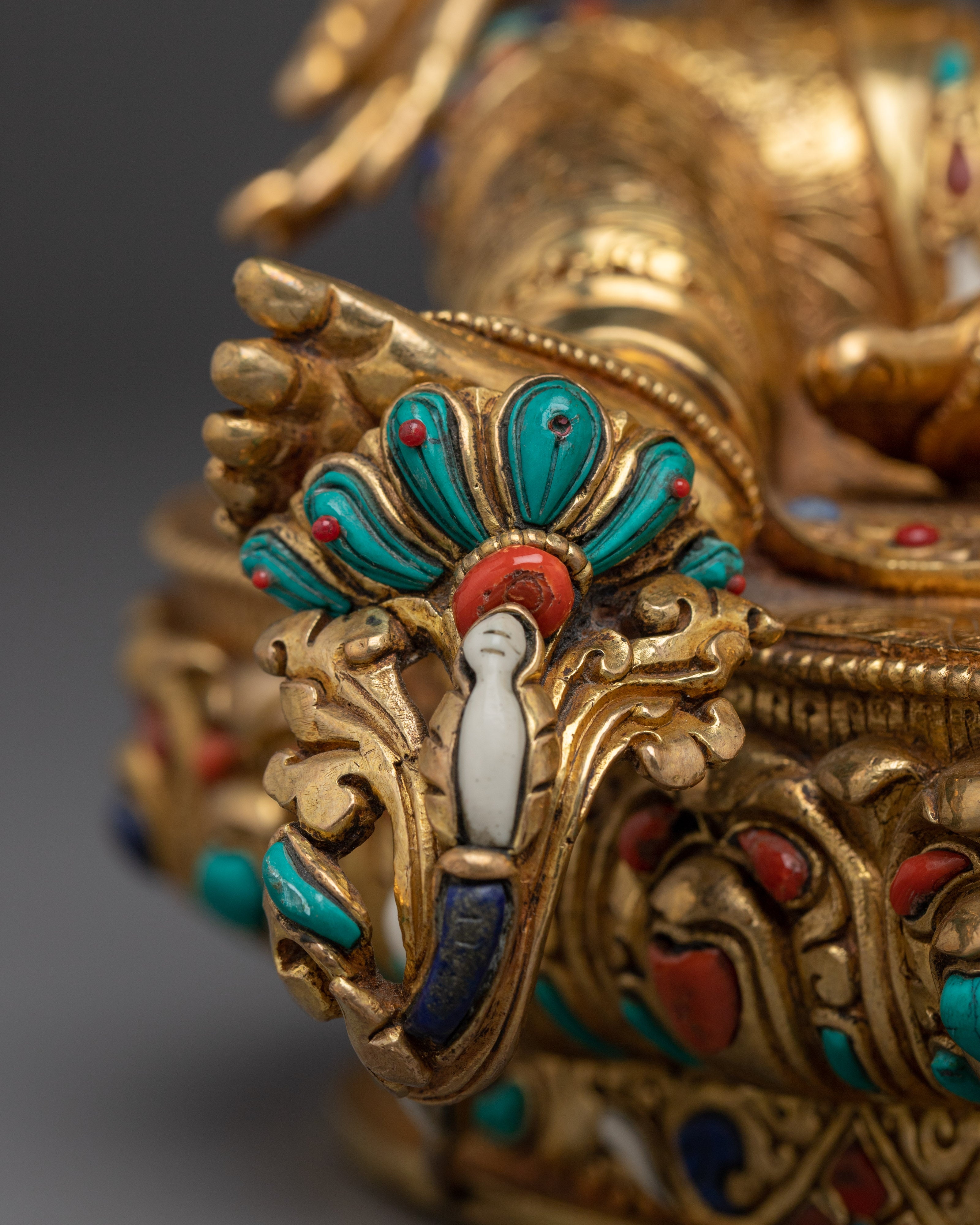 Handmade Female Goddess Green Tara Artwork | Spiritual Protection Deity