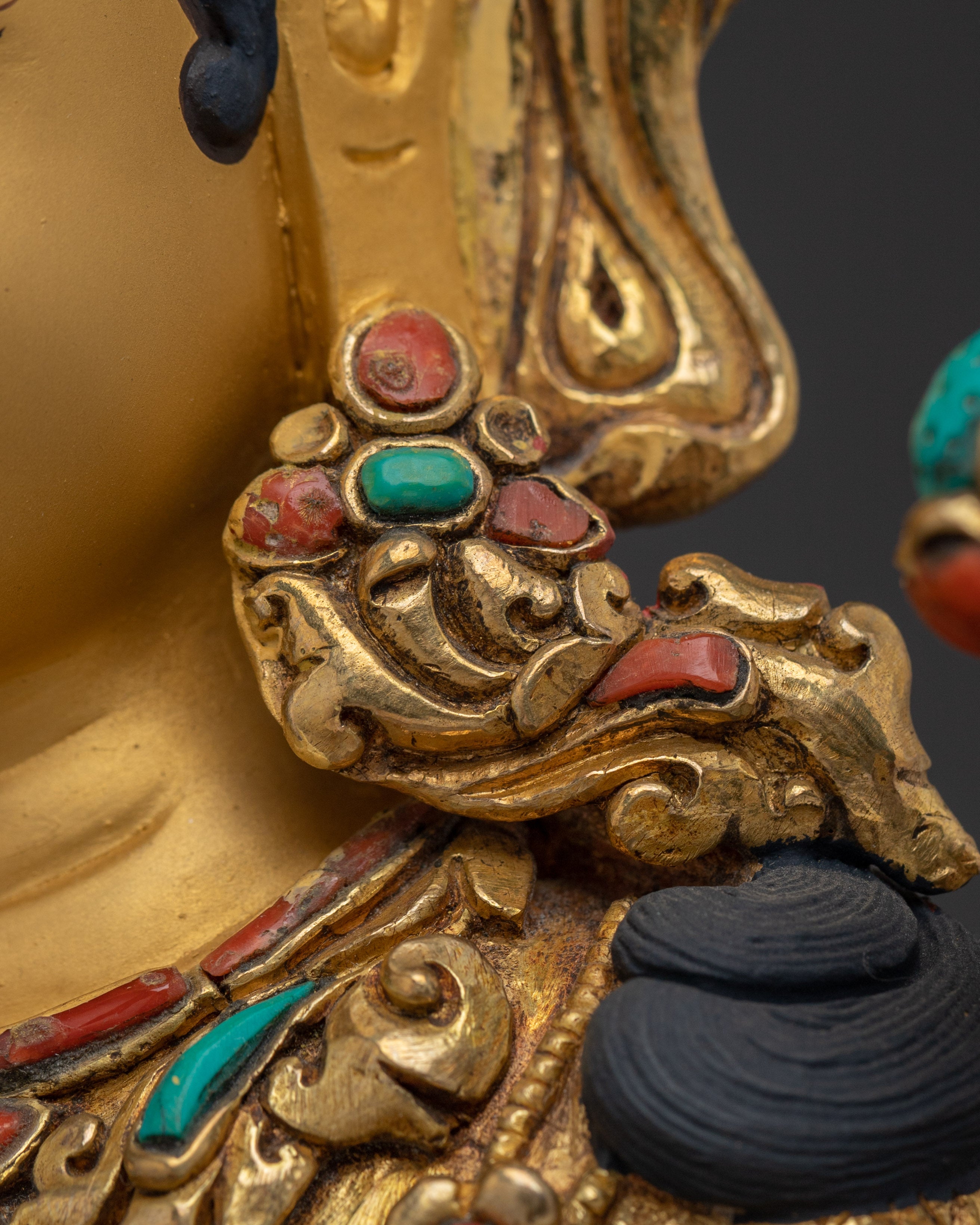 Handmade Female Goddess Green Tara Artwork | Spiritual Protection Deity