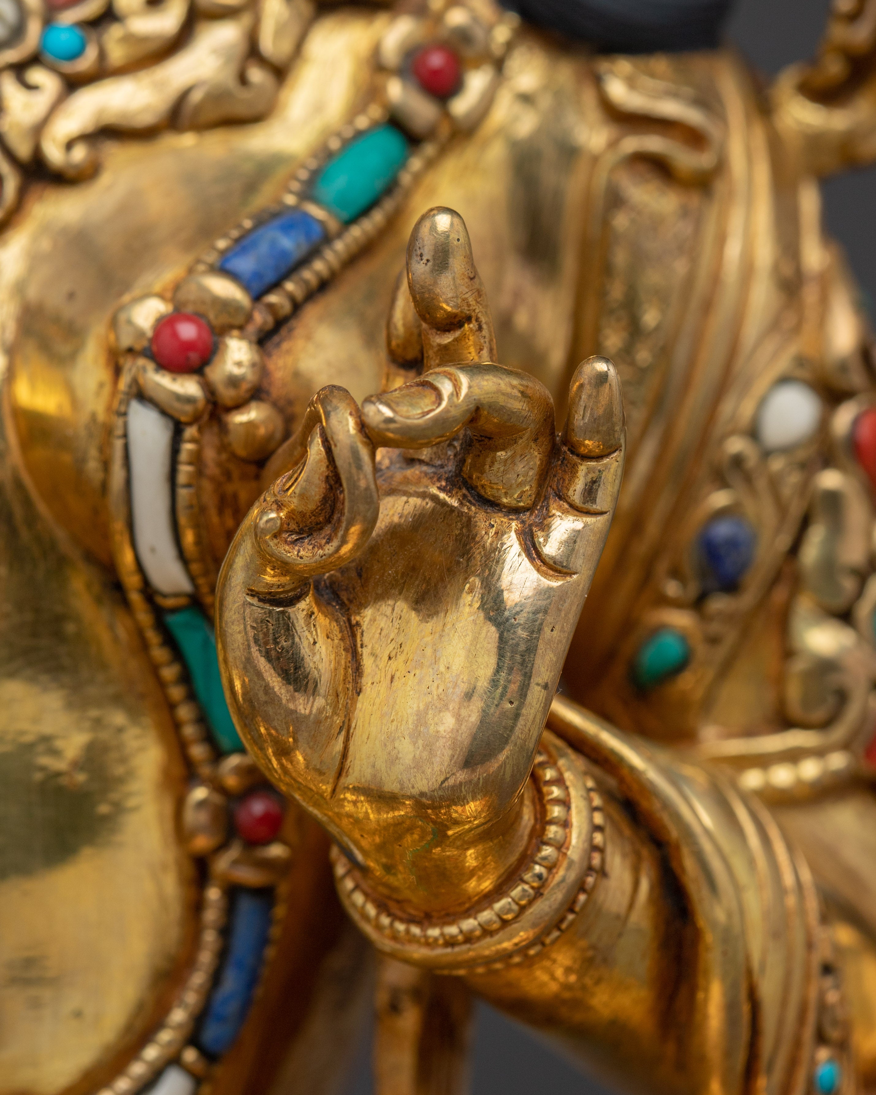 Handmade Female Goddess Green Tara Artwork | Spiritual Protection Deity