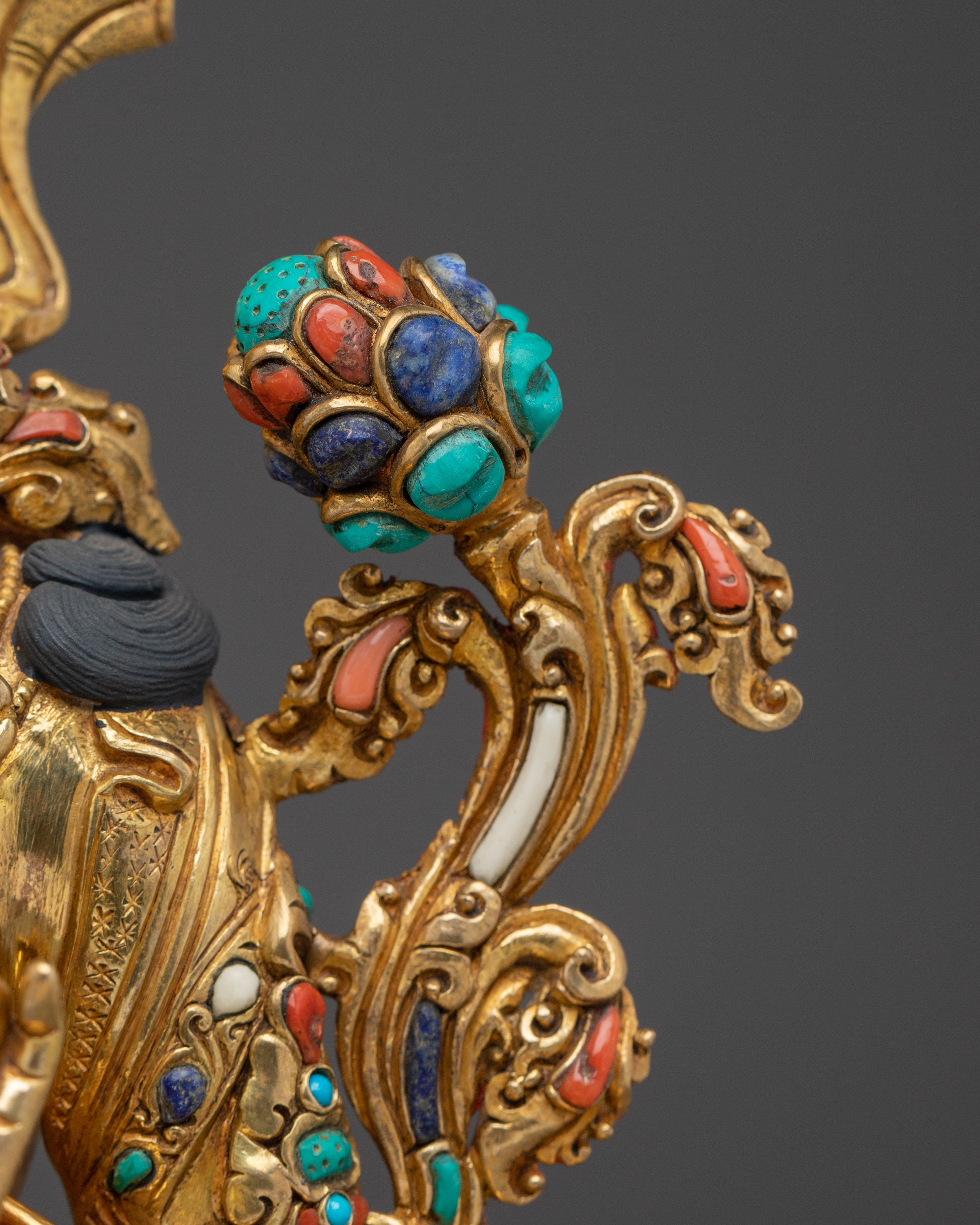 Handmade Female Goddess Green Tara Artwork | Spiritual Protection Deity