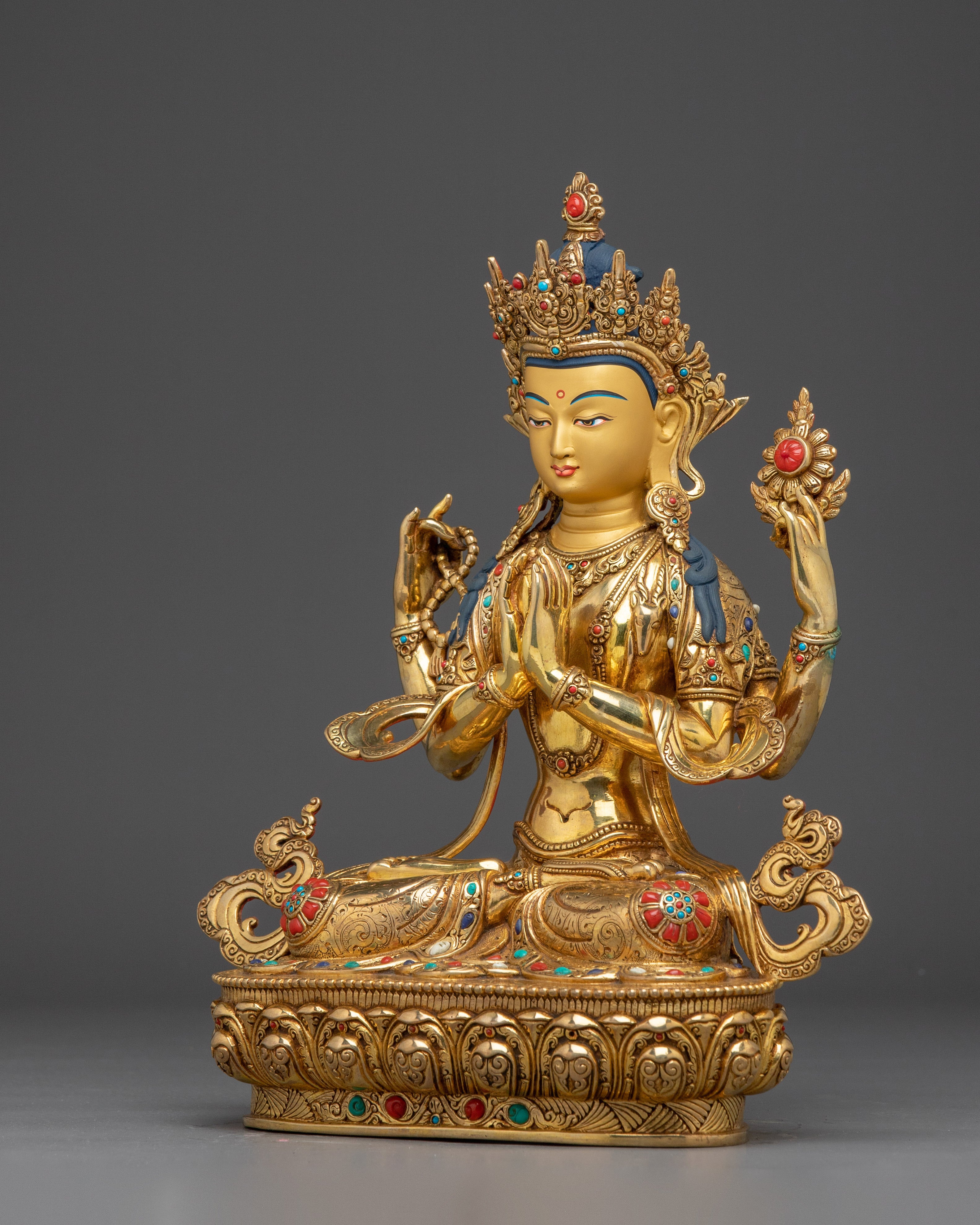 Handmade Art of Chenrezig | Also Known as Avalokiteshvara