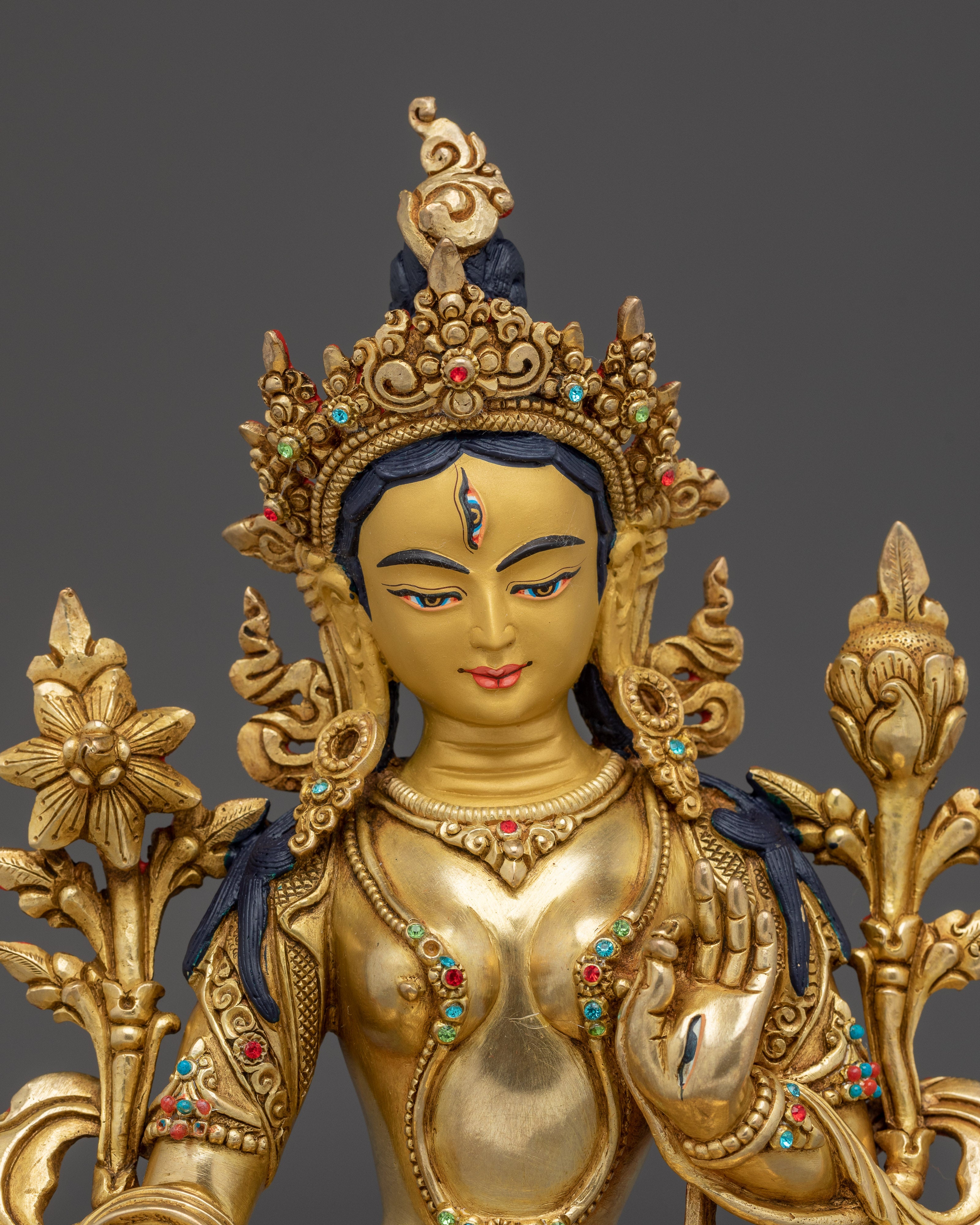 White Tara Statue: Tibetan Healing Deity