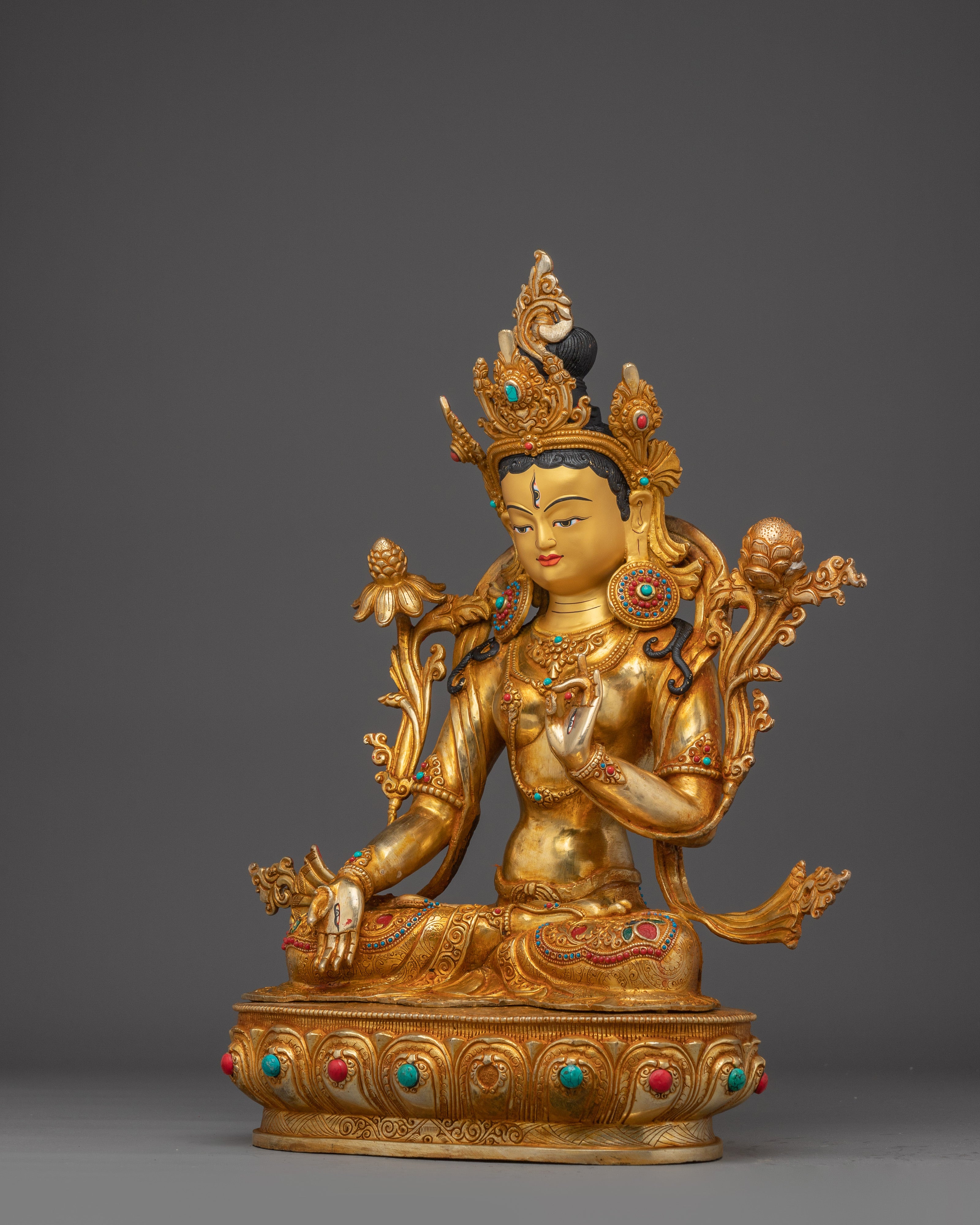 White Tara Statue: Buddhist Healing Goddess