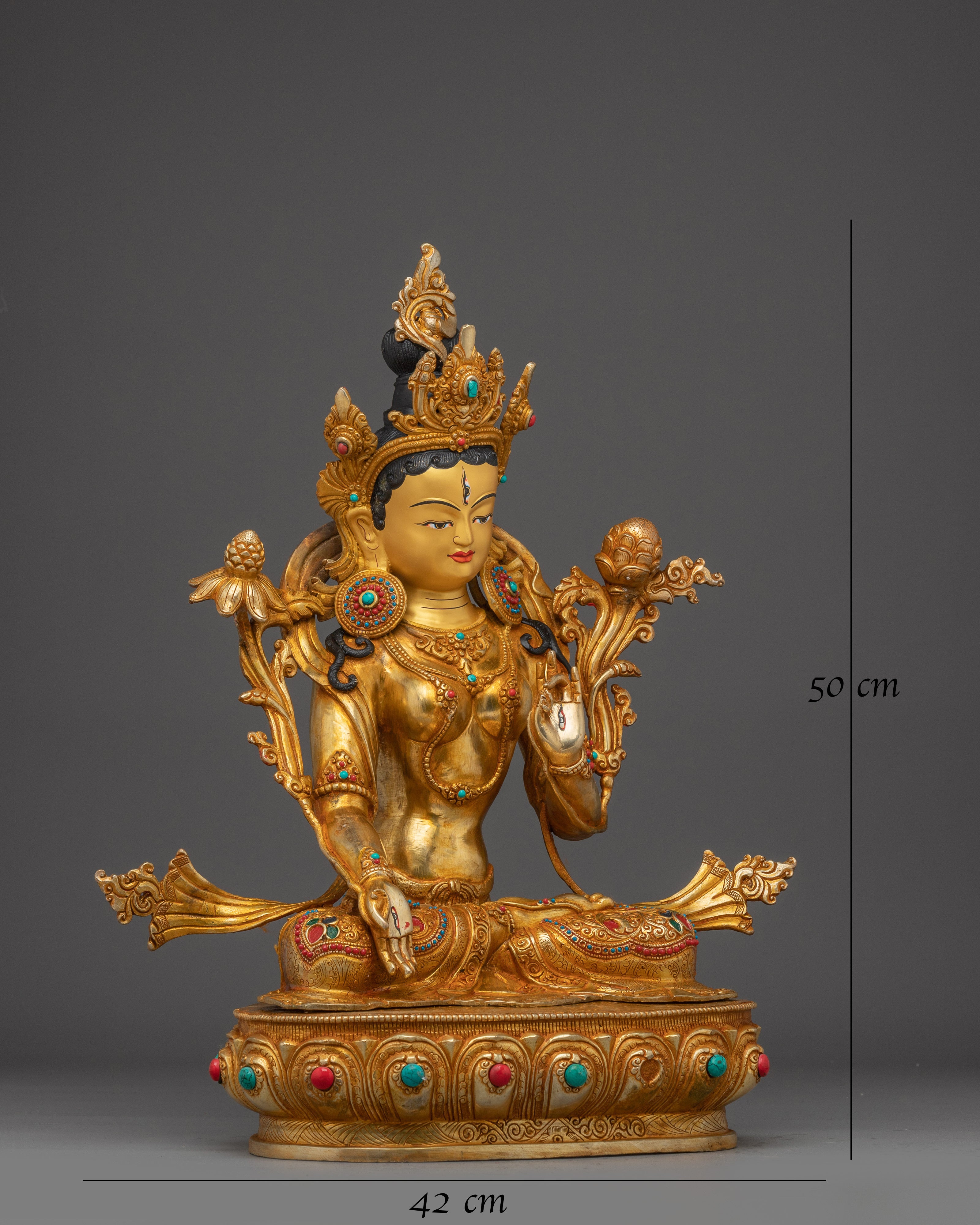 White Tara Statue: Buddhist Healing Goddess