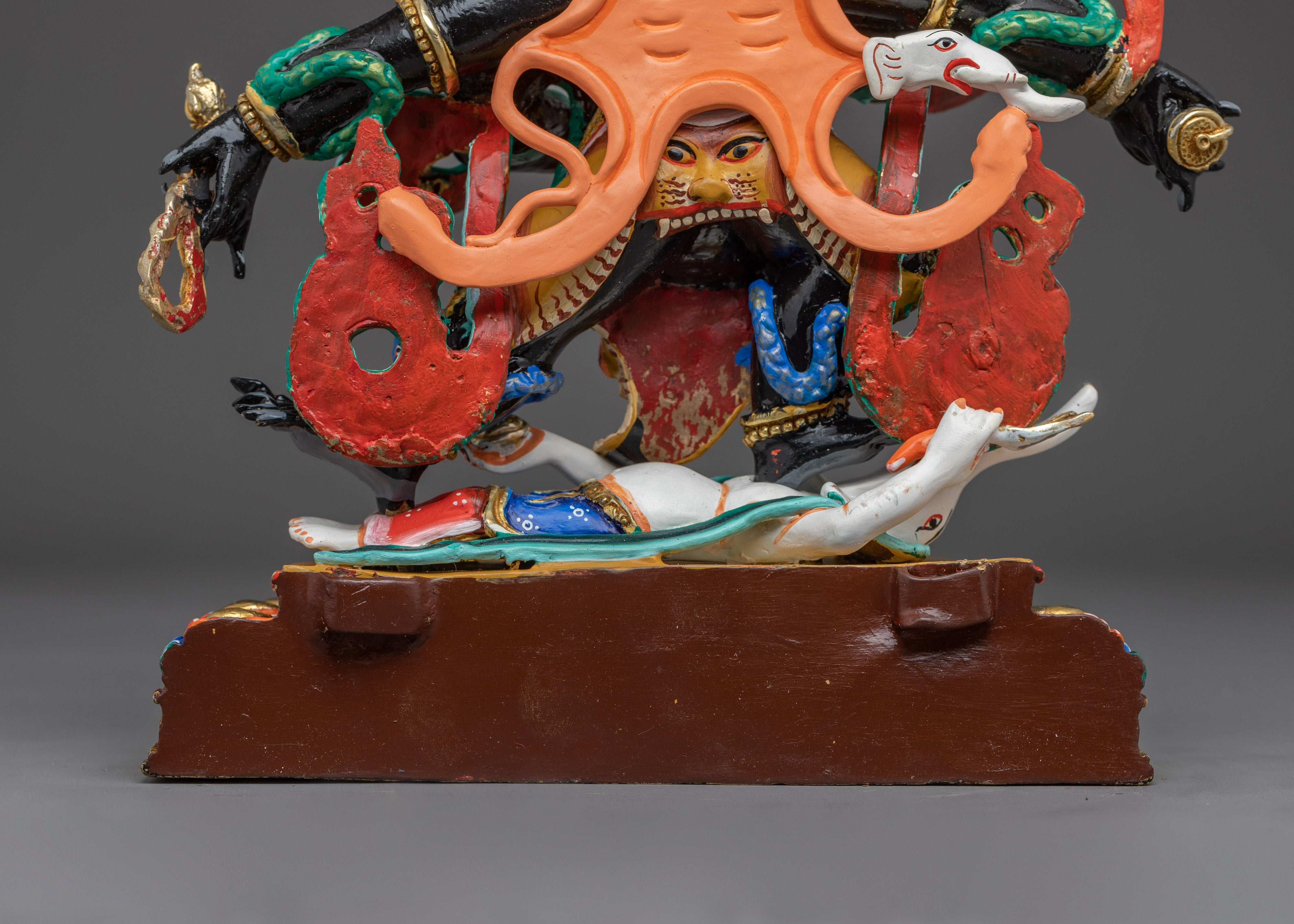 Six Armed Mahakala, Tibetan Art | Spiritual Home Decor