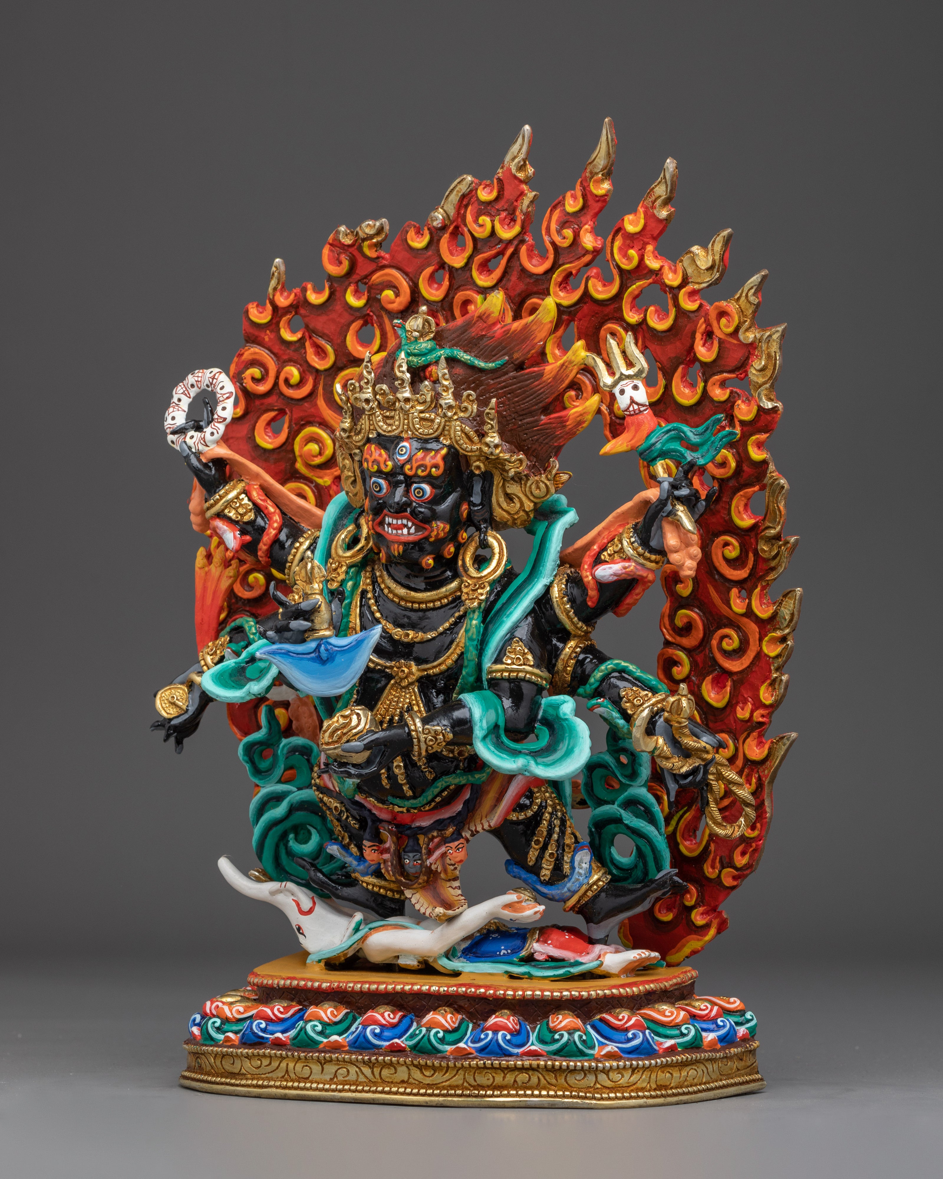 Six Armed Mahakala, Tibetan Art | Spiritual Home Decor