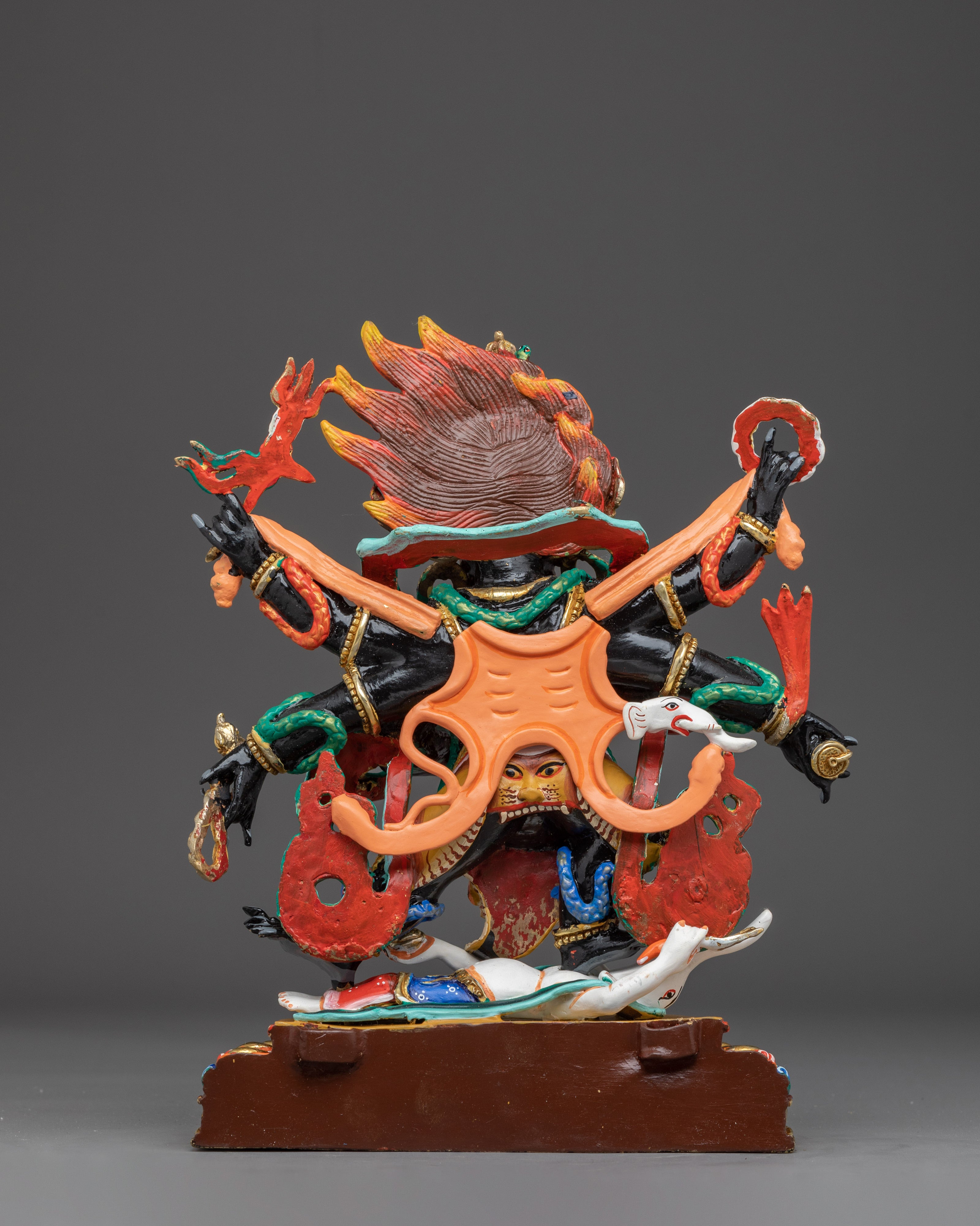 Six Armed Mahakala, Tibetan Art | Spiritual Home Decor