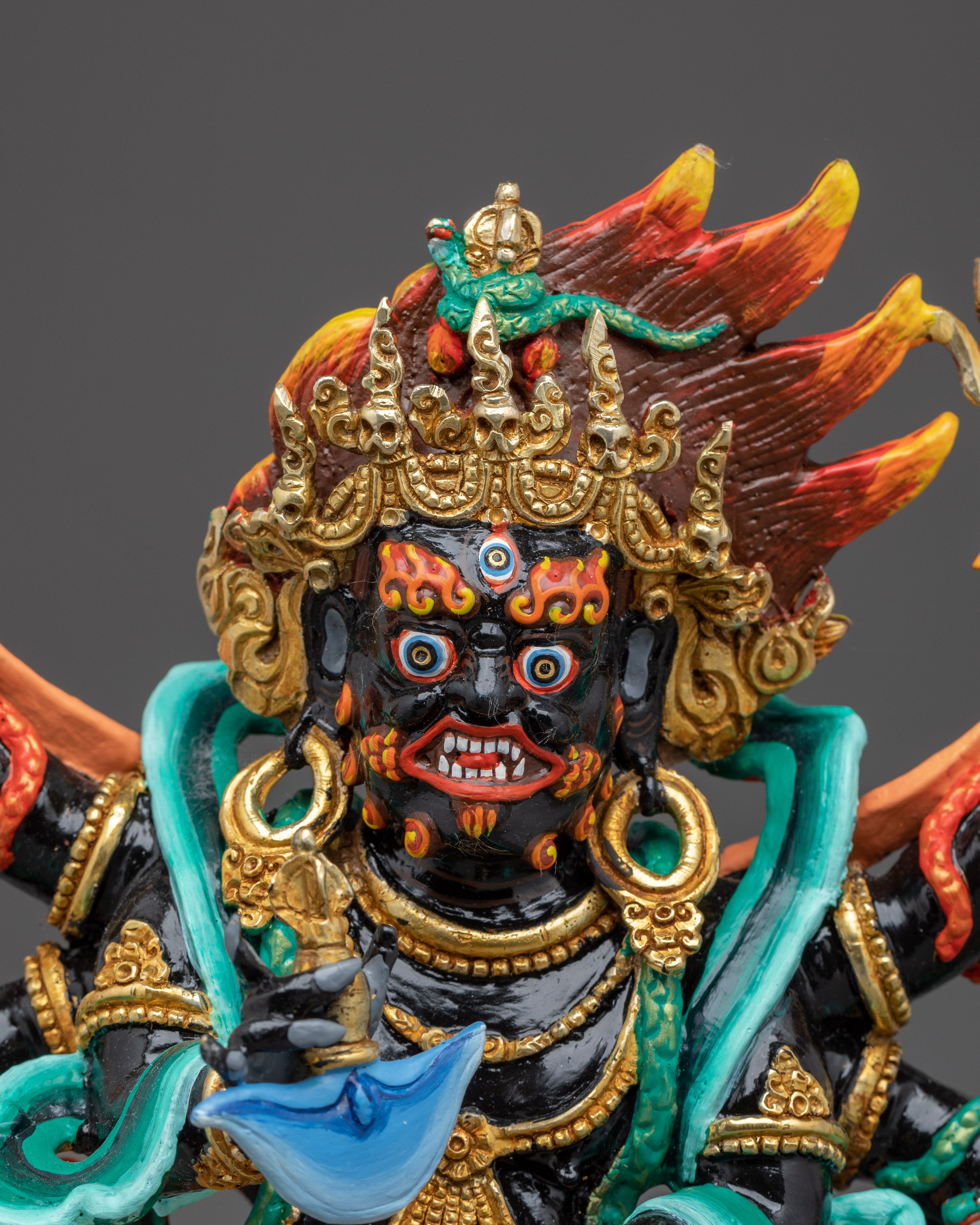 Six Armed Mahakala, Tibetan Art | Spiritual Home Decor