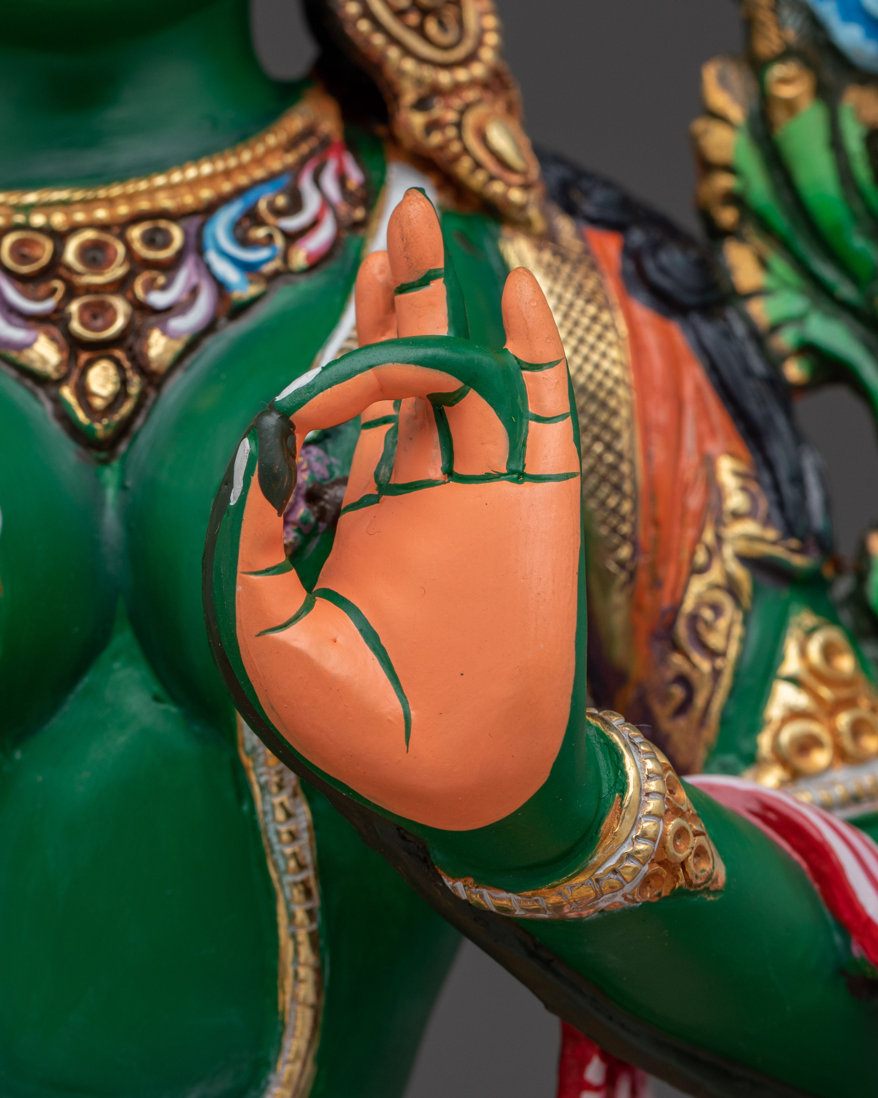 Green Tara, Tibetan Sculpture | Swift Liberator