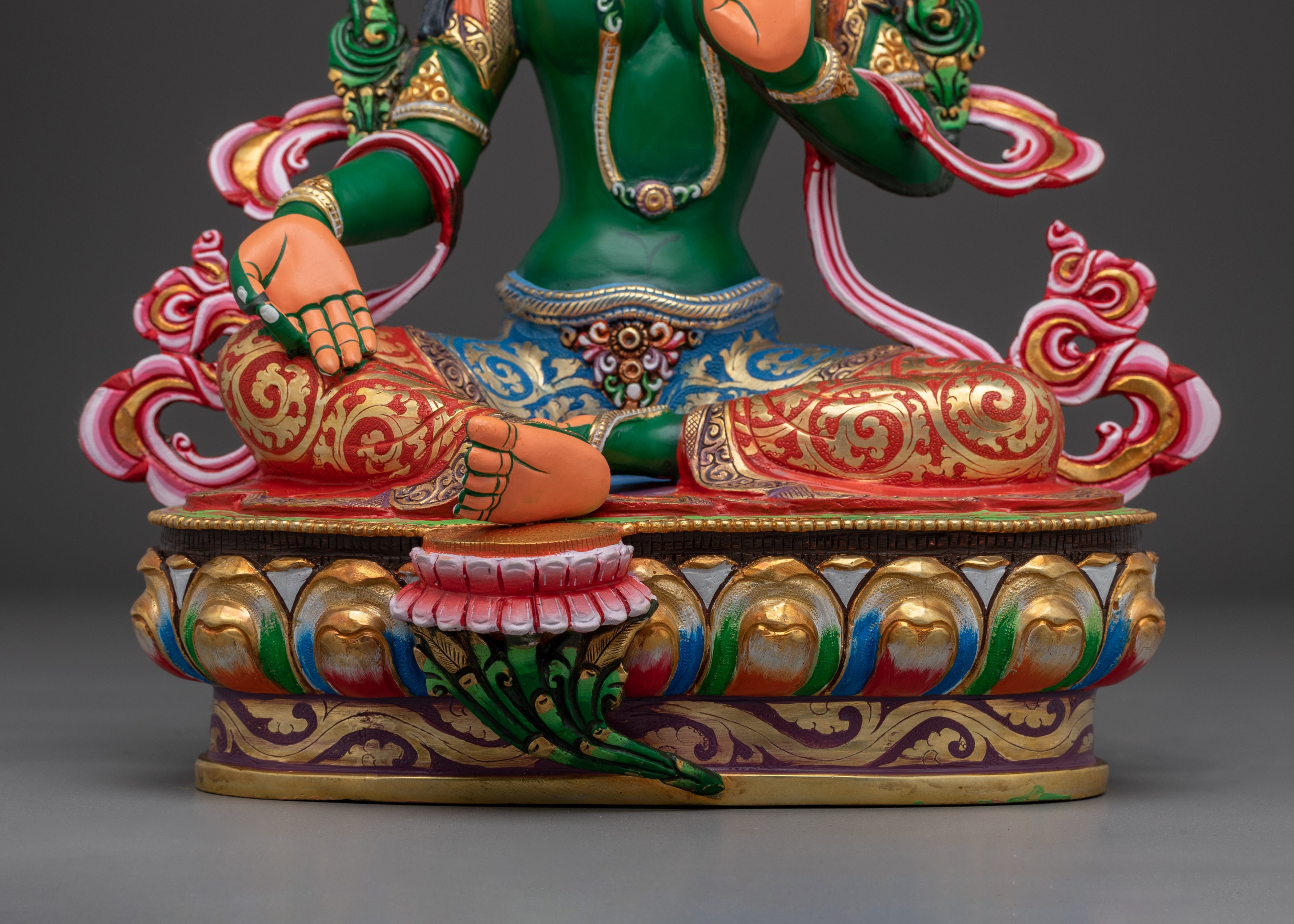 Green Tara, Tibetan Sculpture | Swift Liberator