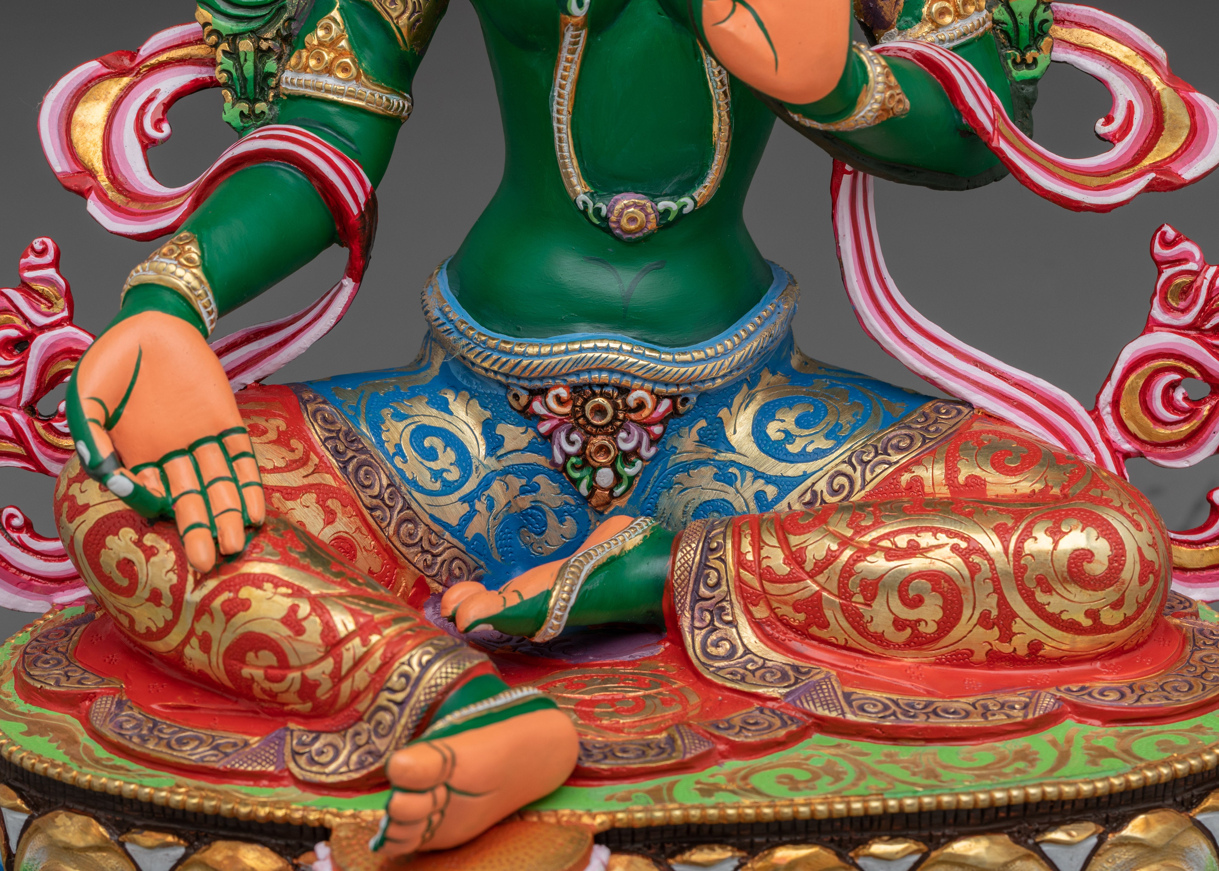 Green Tara, Tibetan Sculpture | Swift Liberator