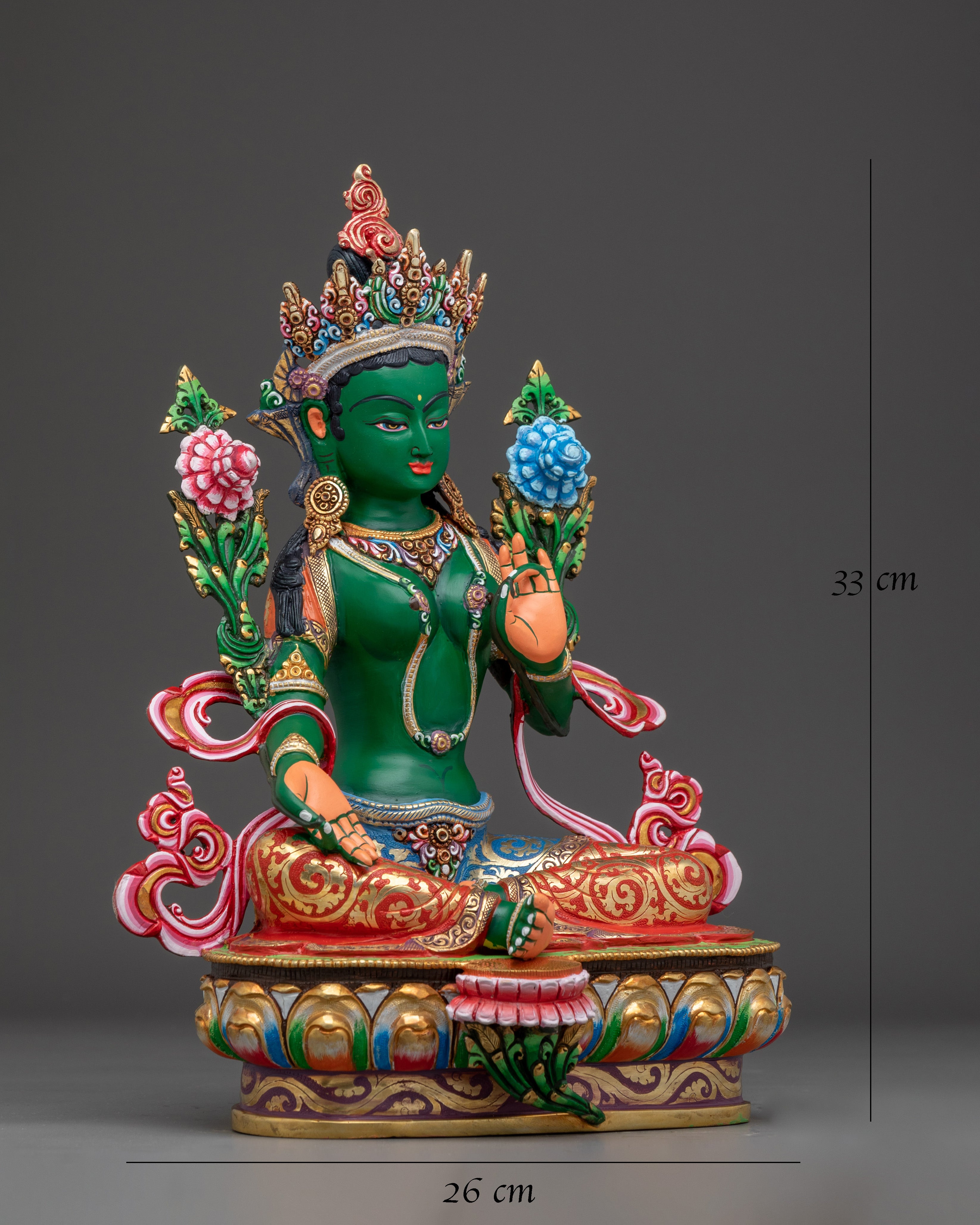 green-tara-tibetan-sculpture