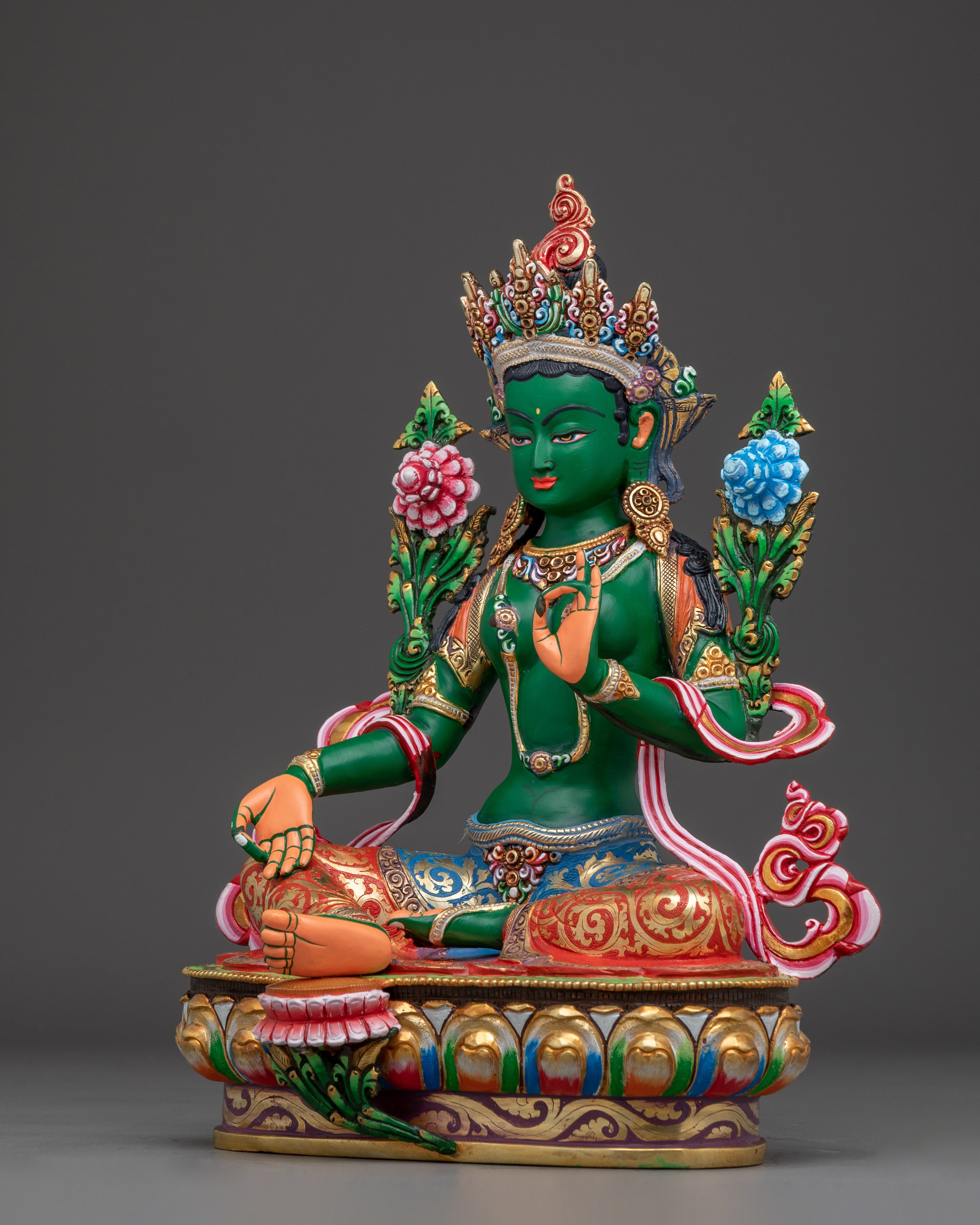 Green Tara, Tibetan Sculpture | Swift Liberator