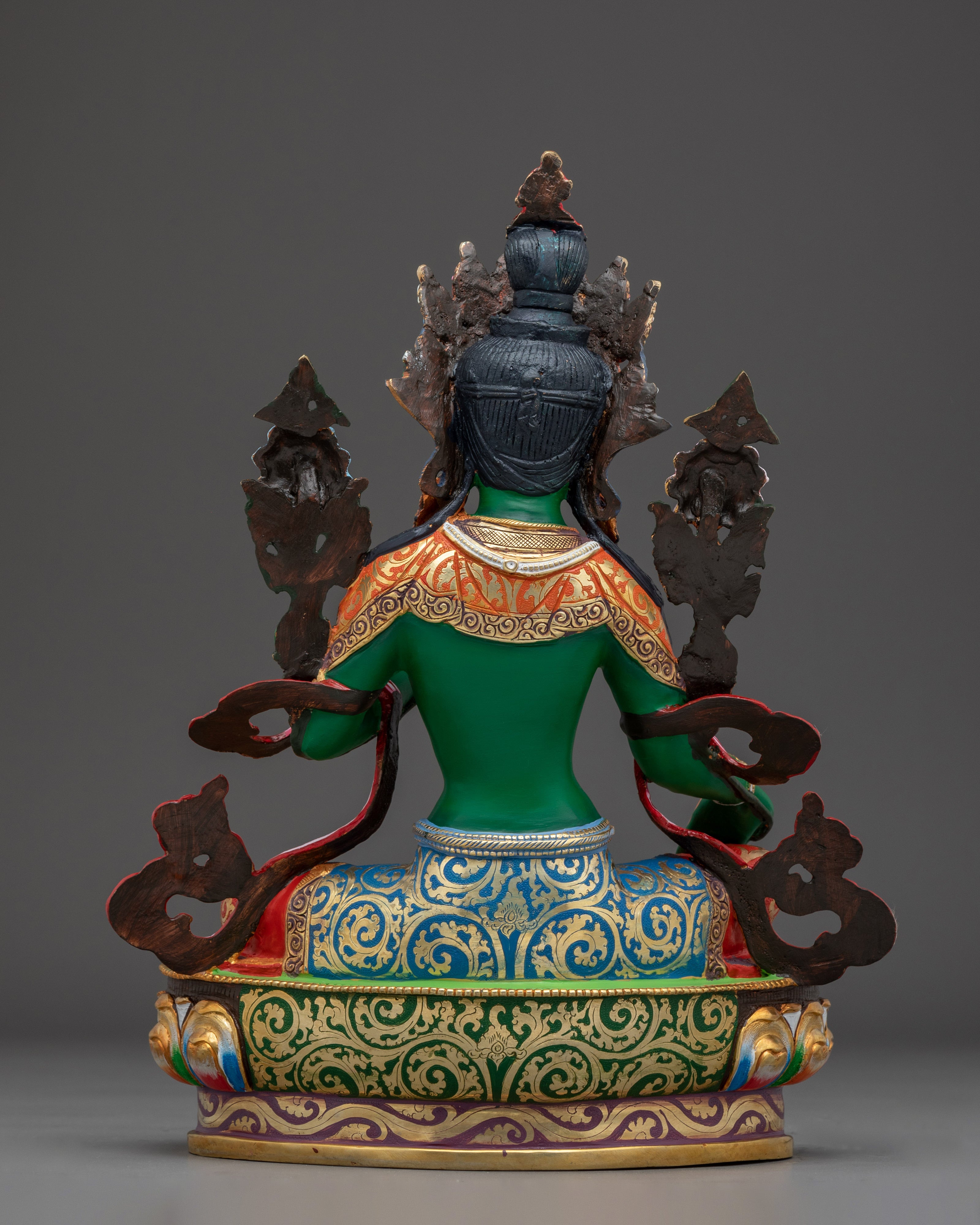 Green Tara, Tibetan Sculpture | Swift Liberator