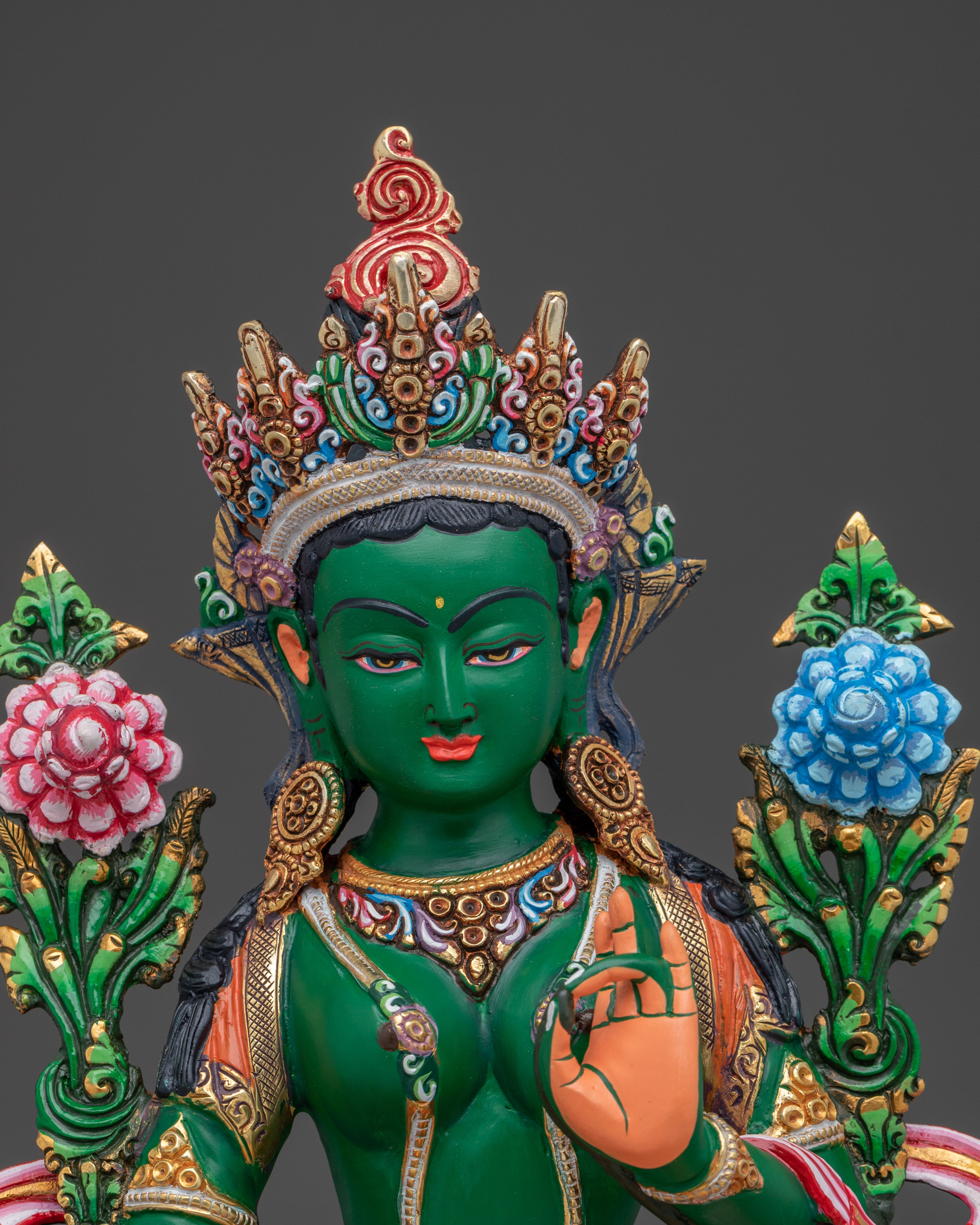 Green Tara, Tibetan Sculpture | Swift Liberator