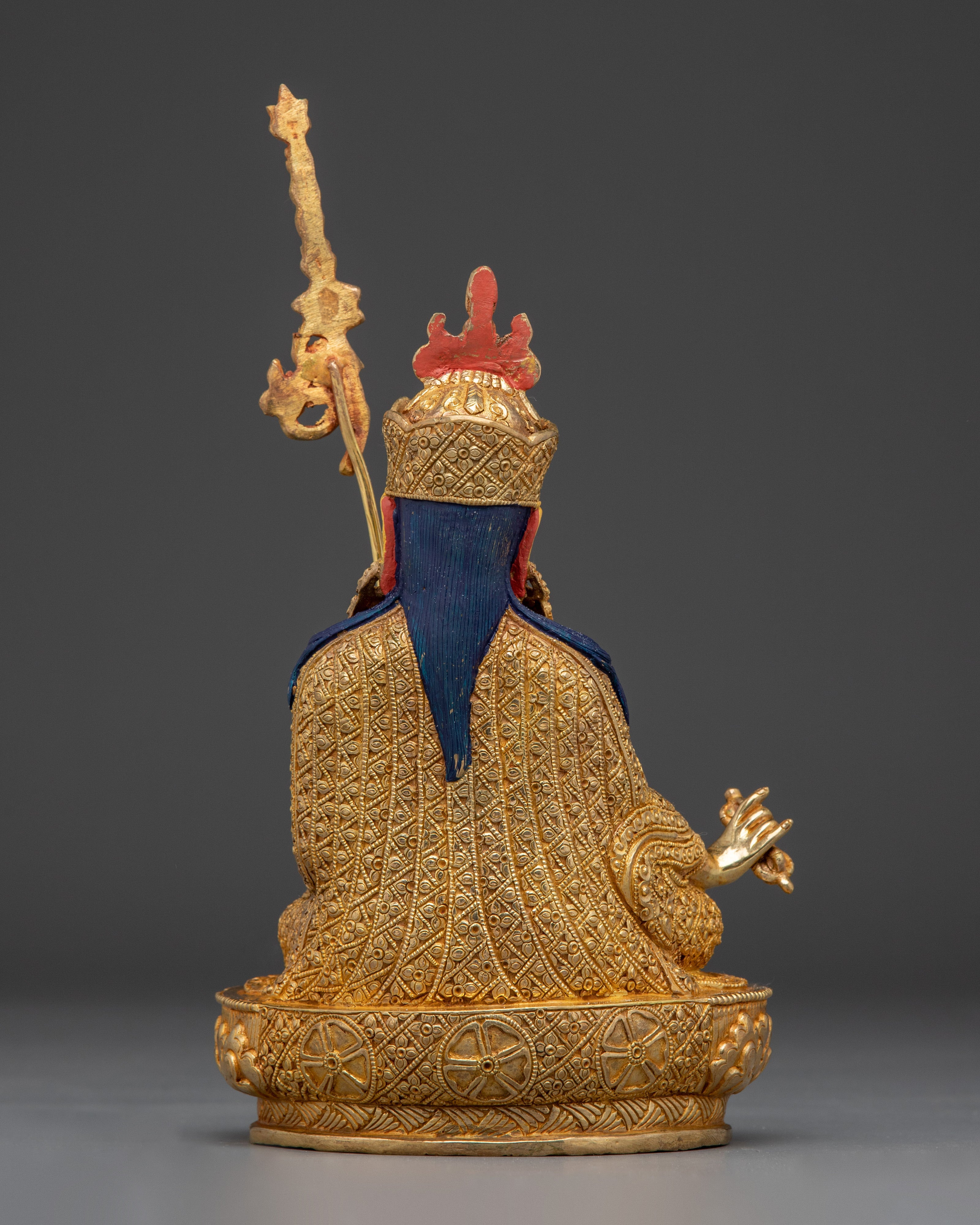 Radiant Guru Rinpoche Statue: Buddhist Vajra Master