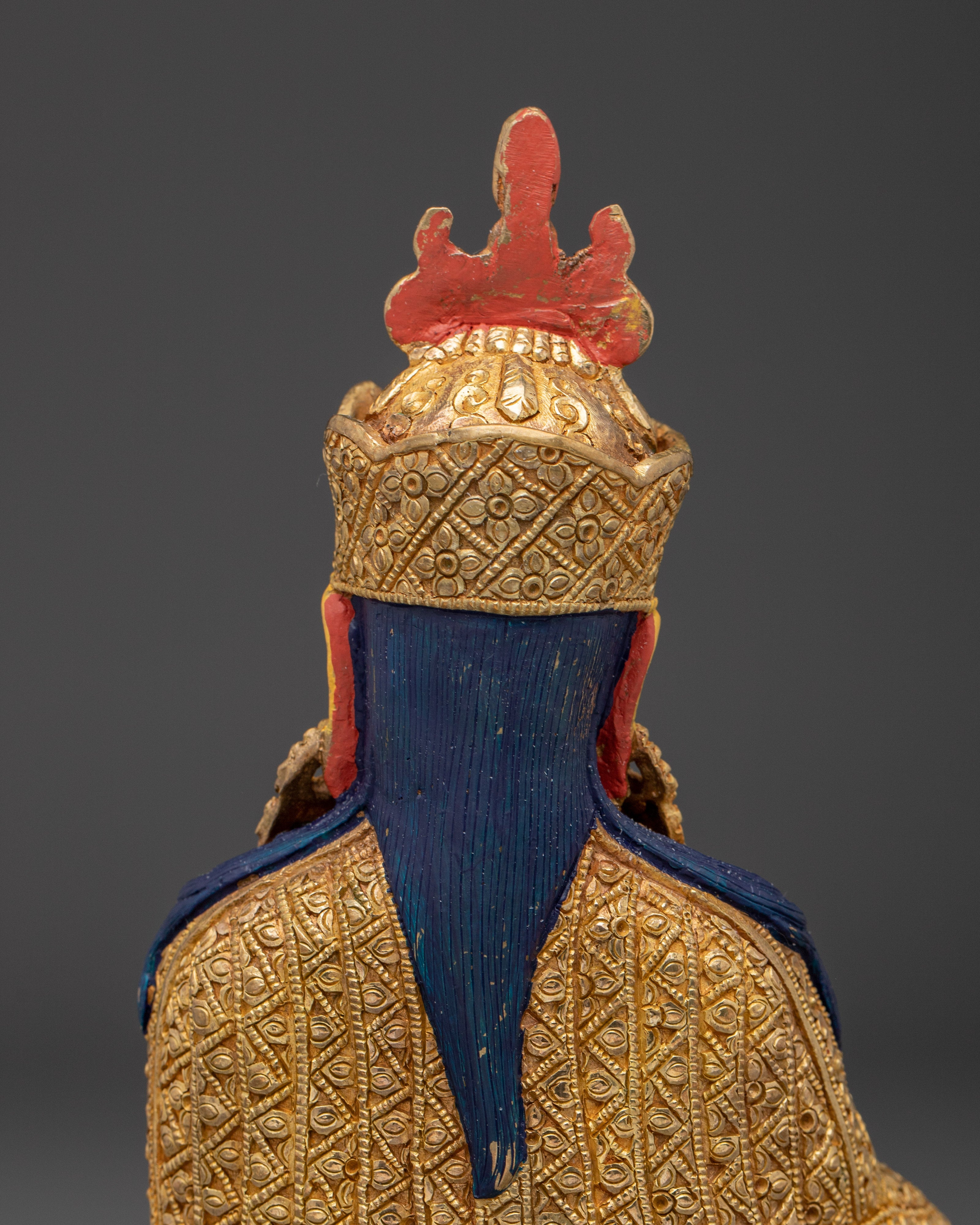 Radiant Guru Rinpoche Statue: Buddhist Vajra Master