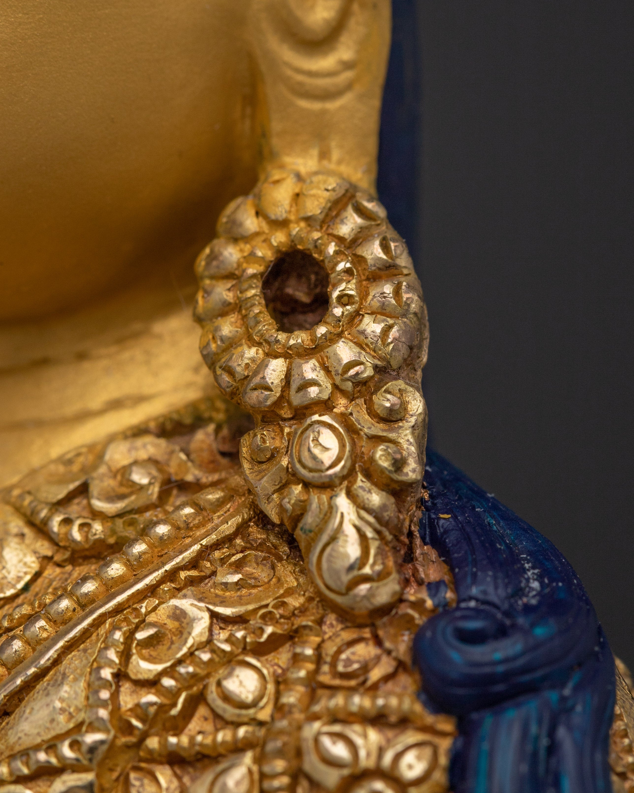 Radiant Guru Rinpoche Statue: Buddhist Vajra Master