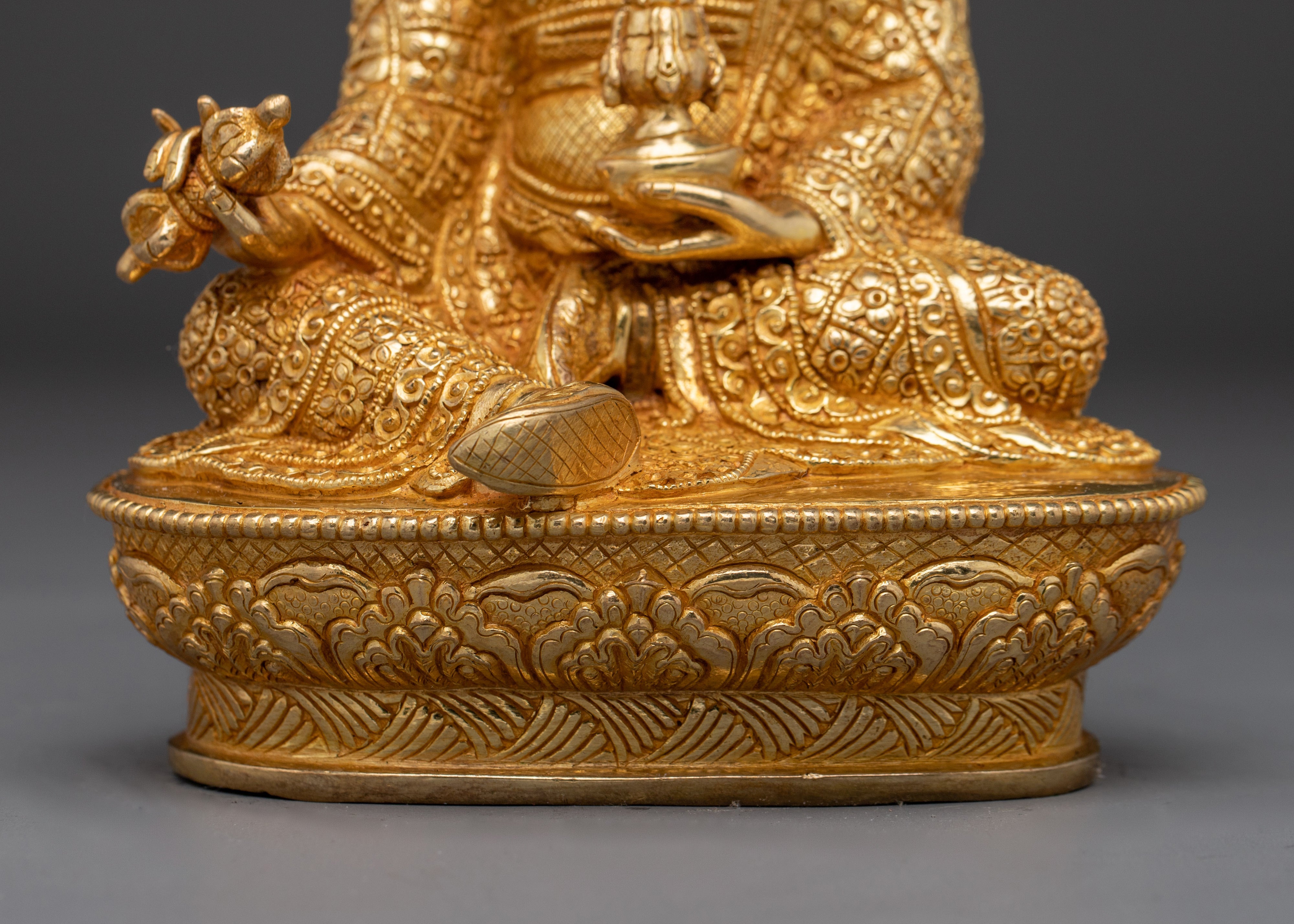 Nepalese Handmade Guru Rinpoche Art | Padmasambhava Figurine