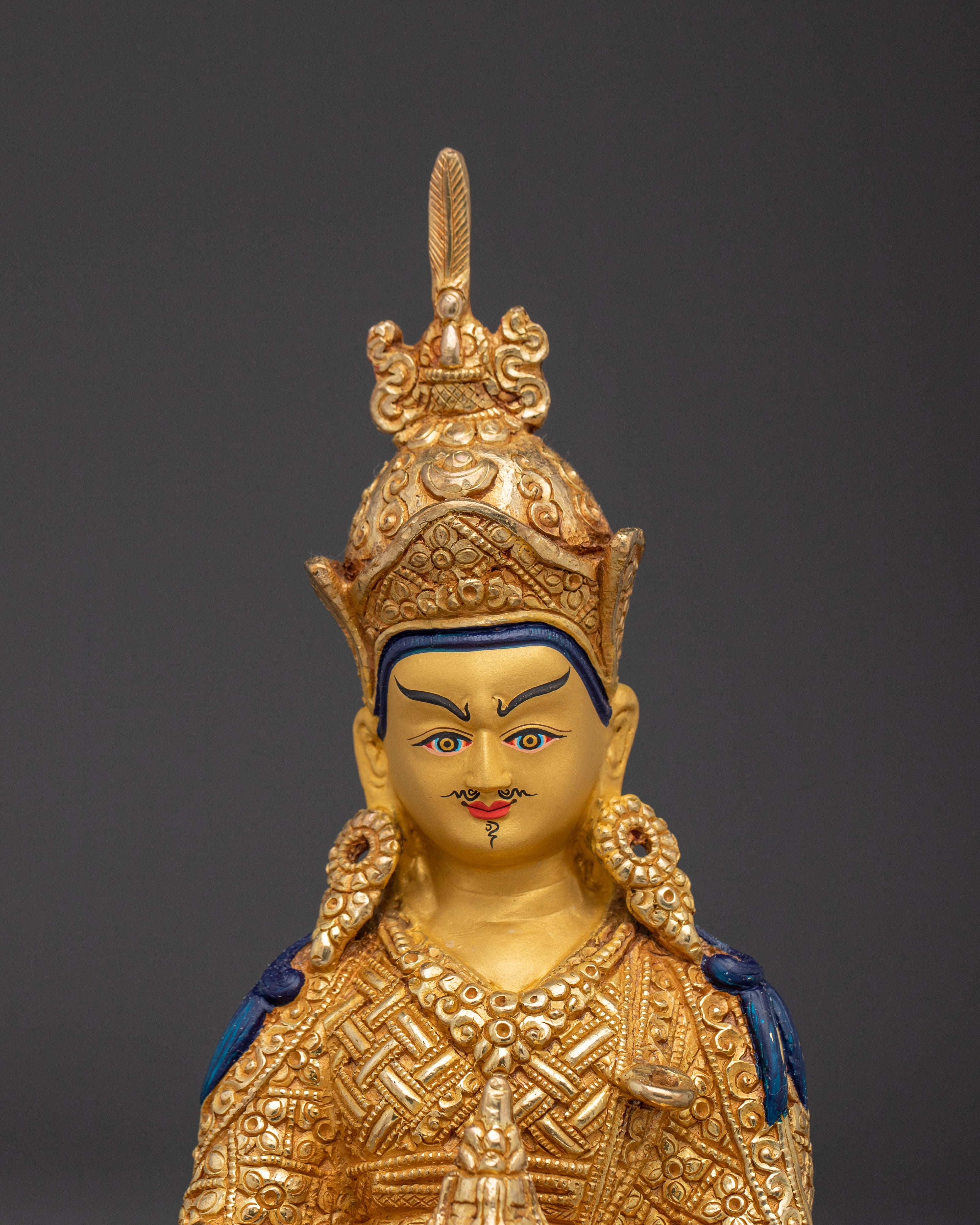Nepalese Handmade Guru Rinpoche Art | Padmasambhava Figurine
