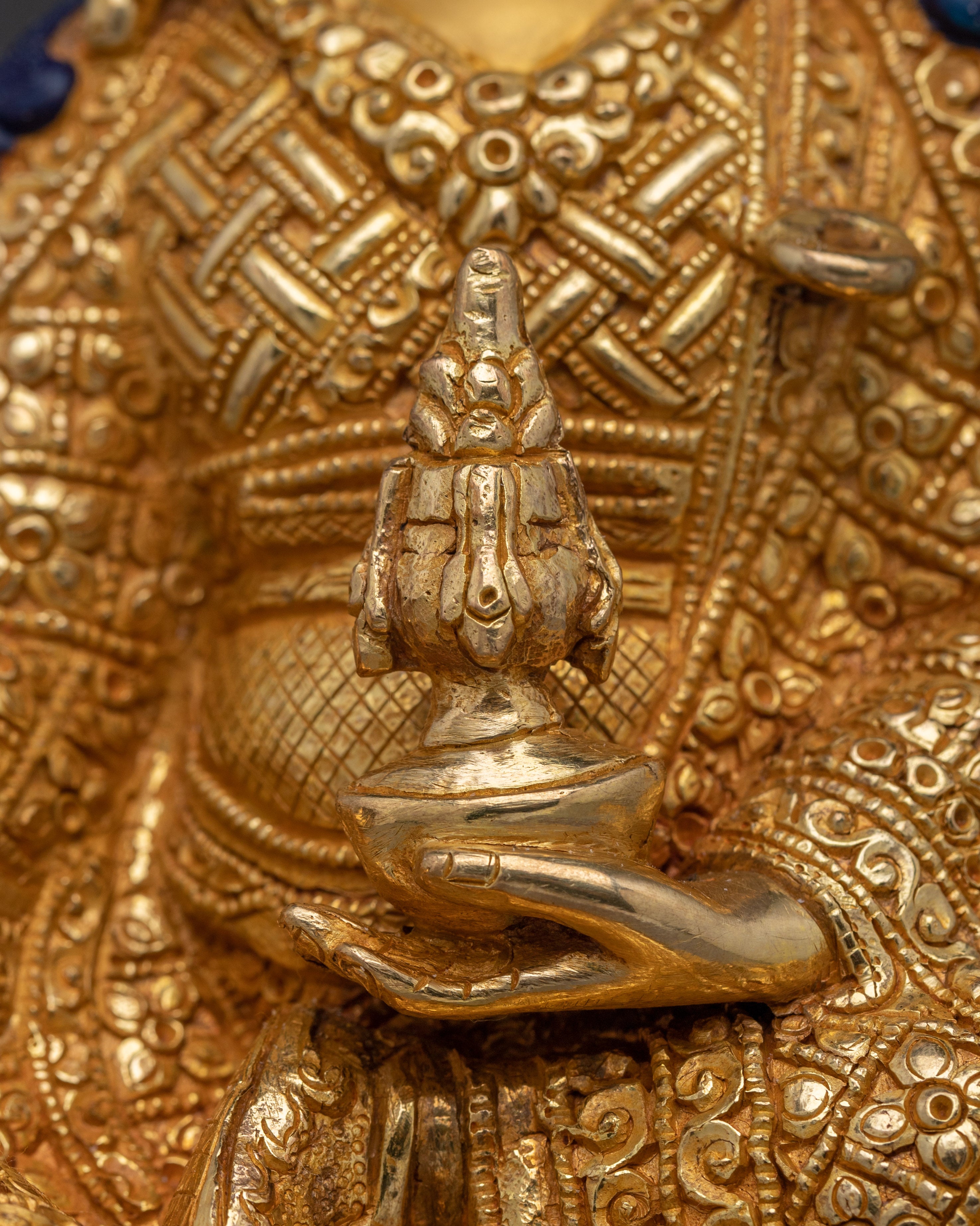 Nepalese Handmade Guru Rinpoche Art | Padmasambhava Figurine