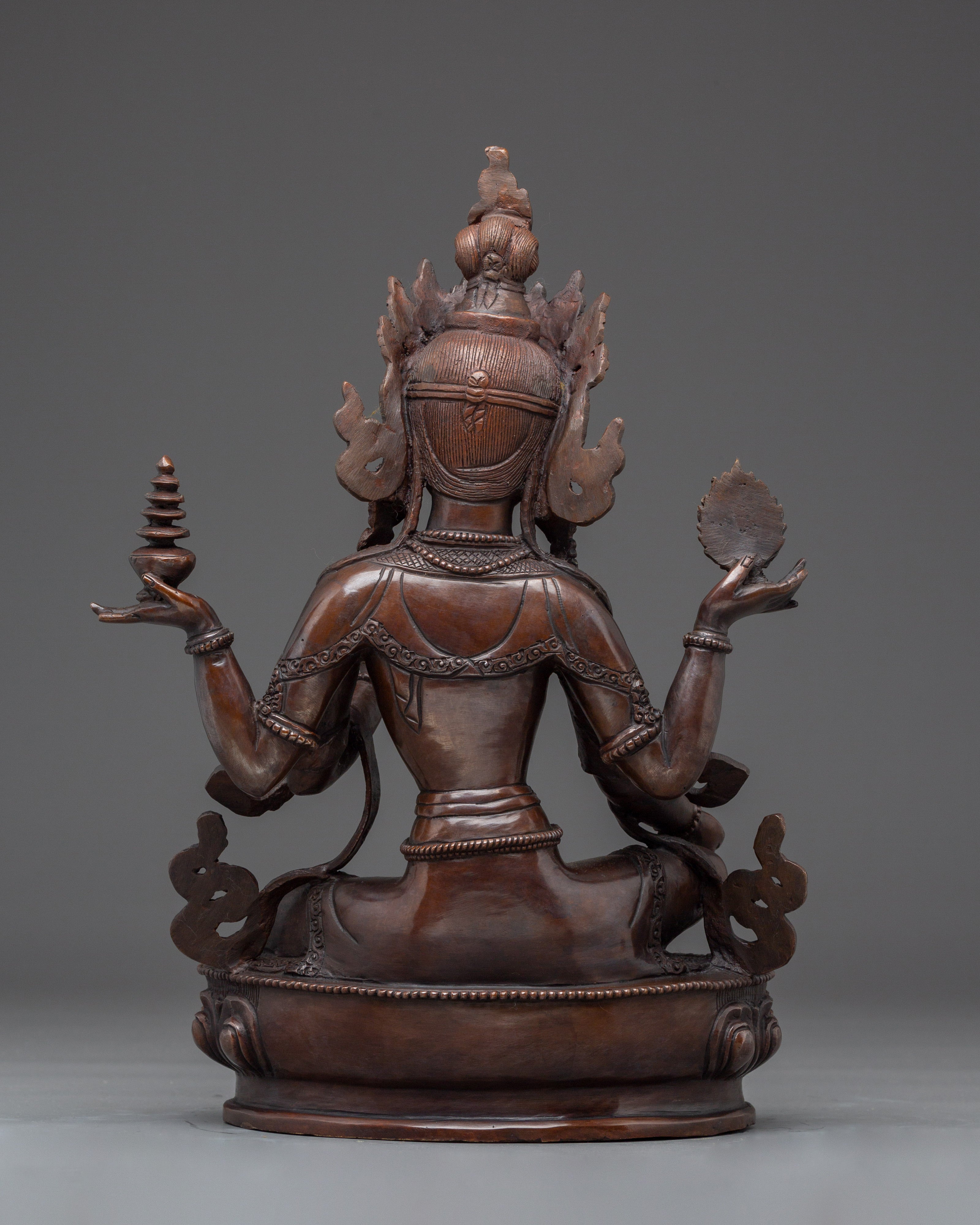 Wealth Deity Laxmi | Nepali Handcrafted Sculpture