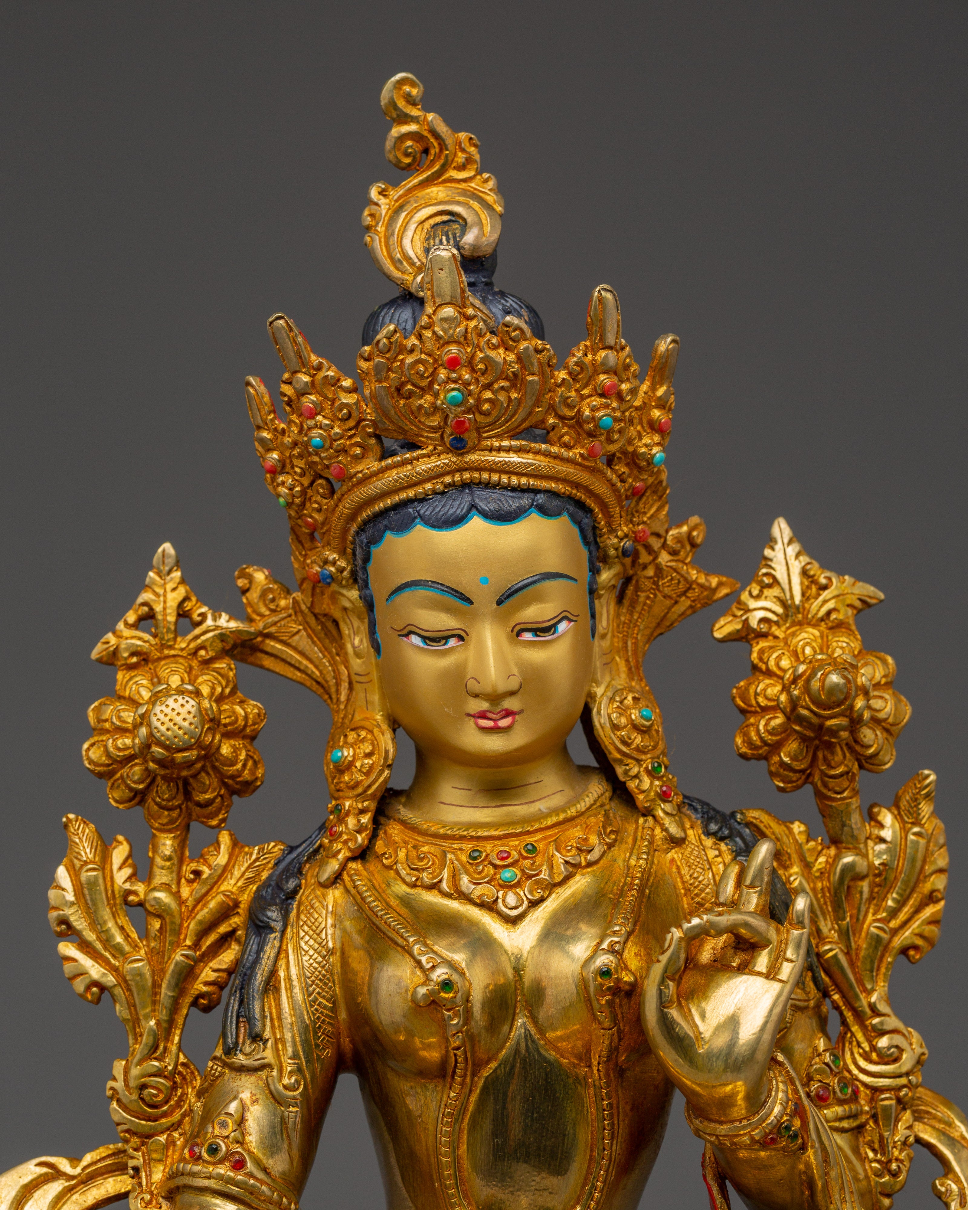 Green Tara Statue: Mother of All Buddhas