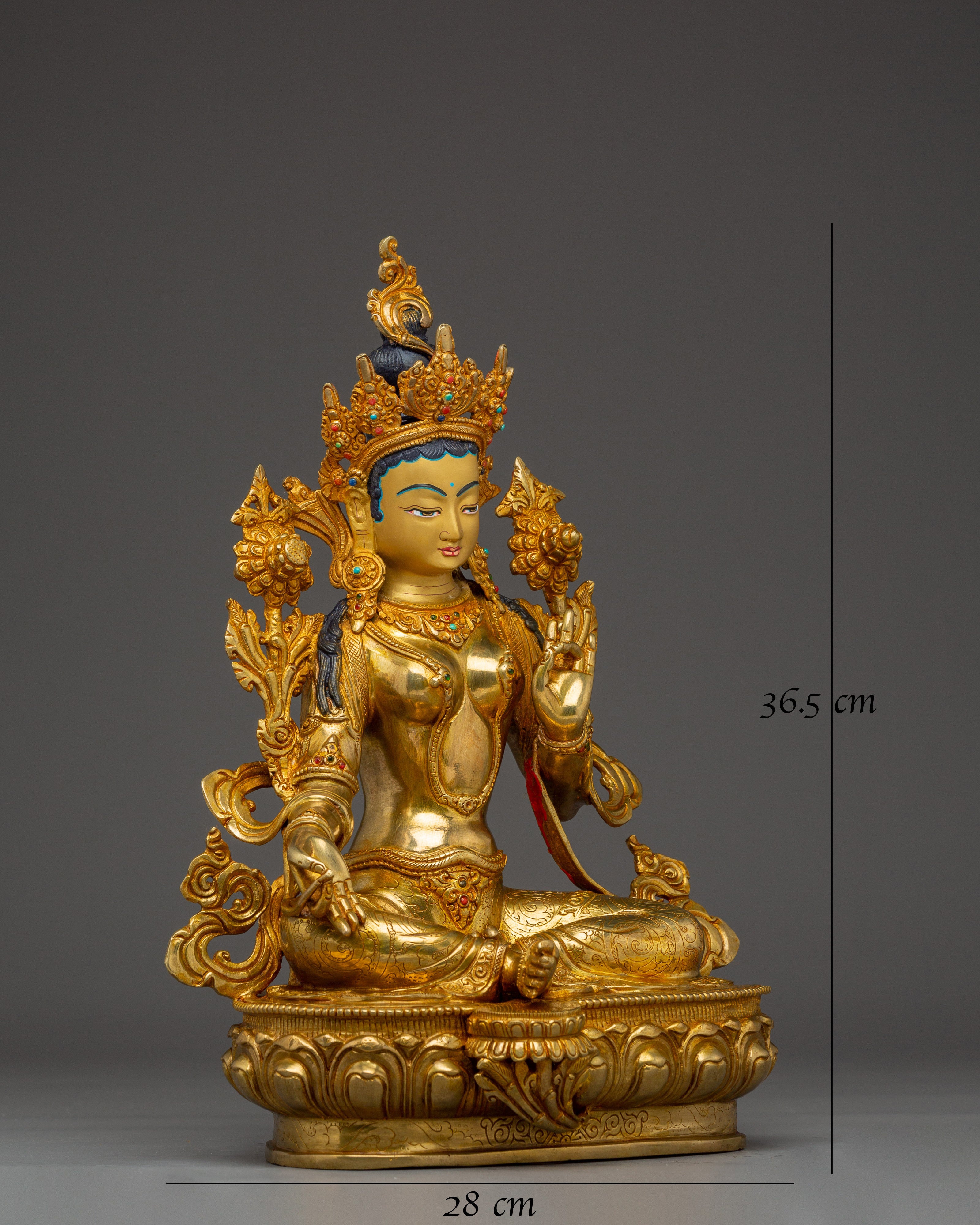 Green Tara Statue: Mother of All Buddhas