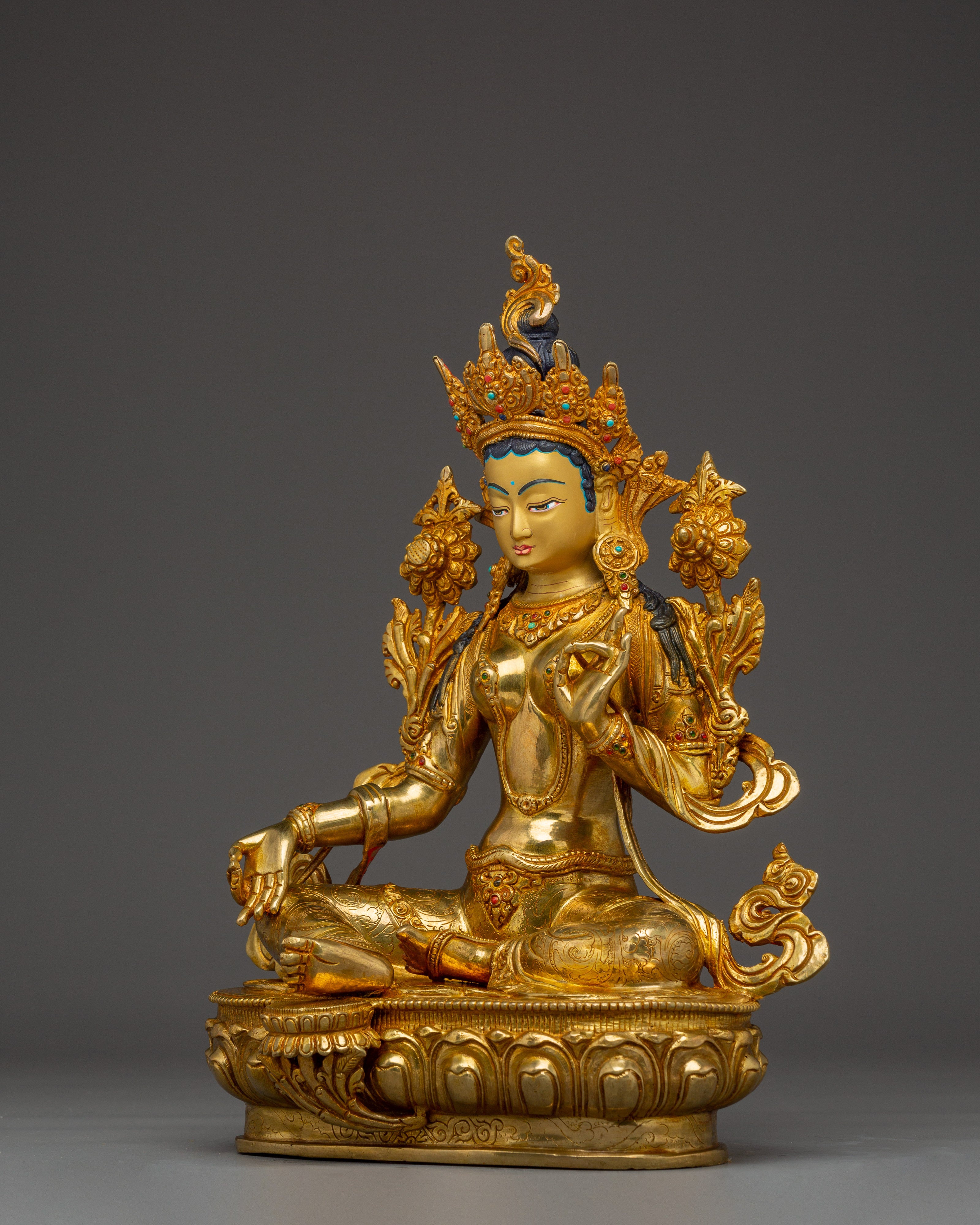 Green Tara Statue: Mother of All Buddhas
