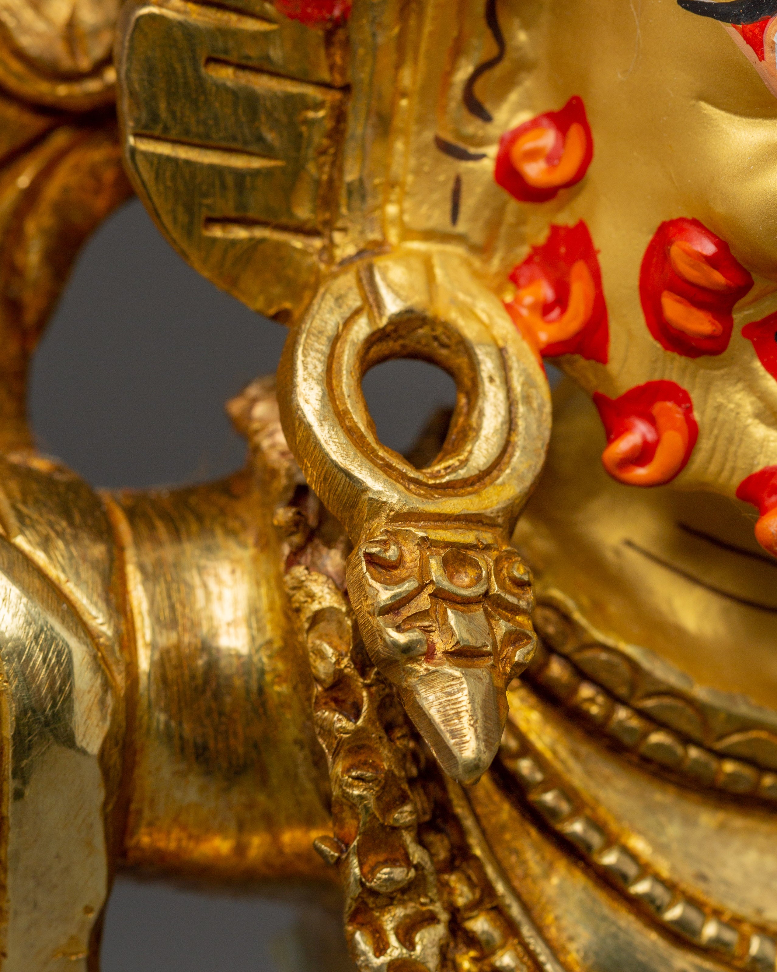 Vajrapani Gold and Copper Deity | Tibetan Protector Buddha for Spiritual Power