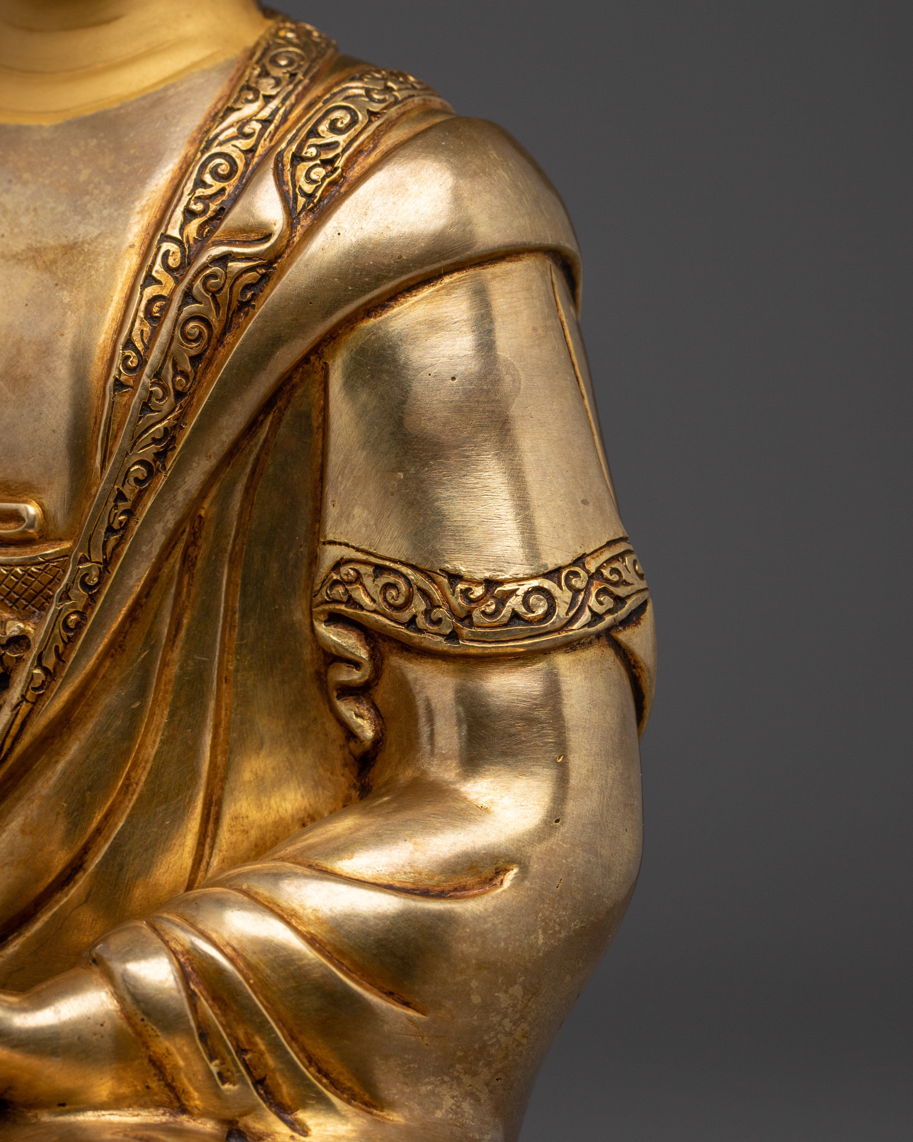 Sacred Medicine Buddha Sculpture for Altar | Copper Deity and Spiritual Healing Spaces