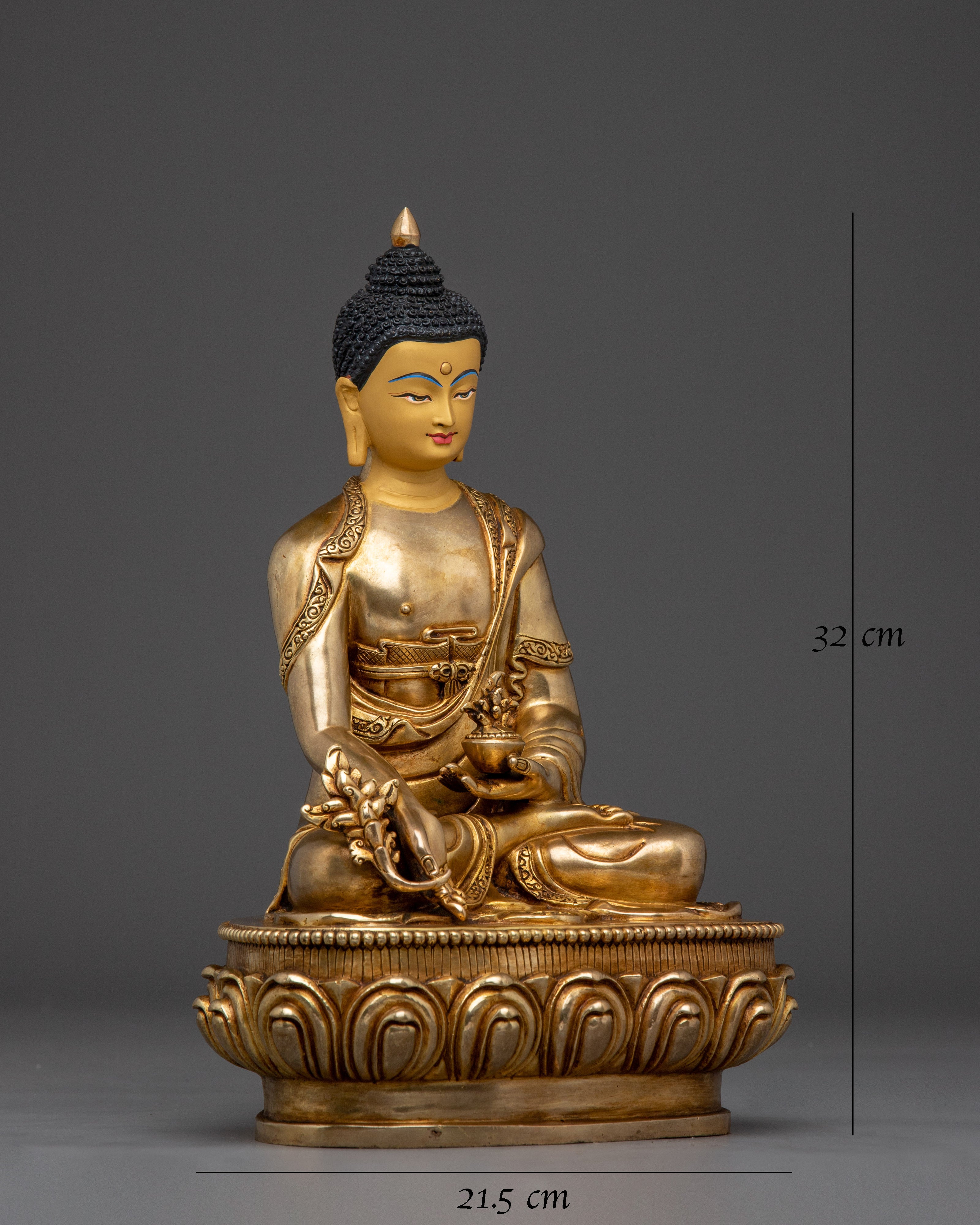 Sacred Medicine Buddha Sculpture for Altar