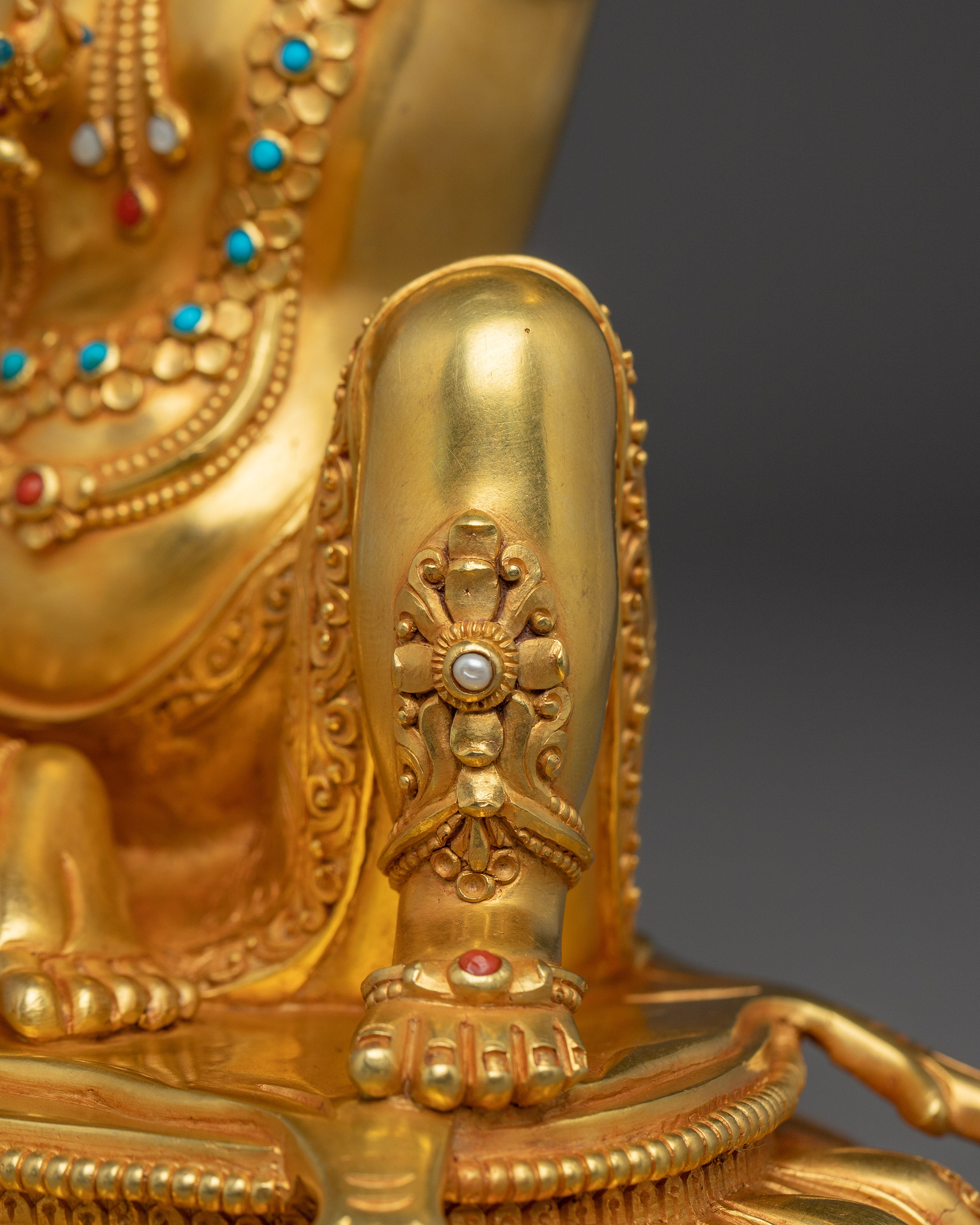 Tantric Master Virupa | Gold Gilded Tibetan Art