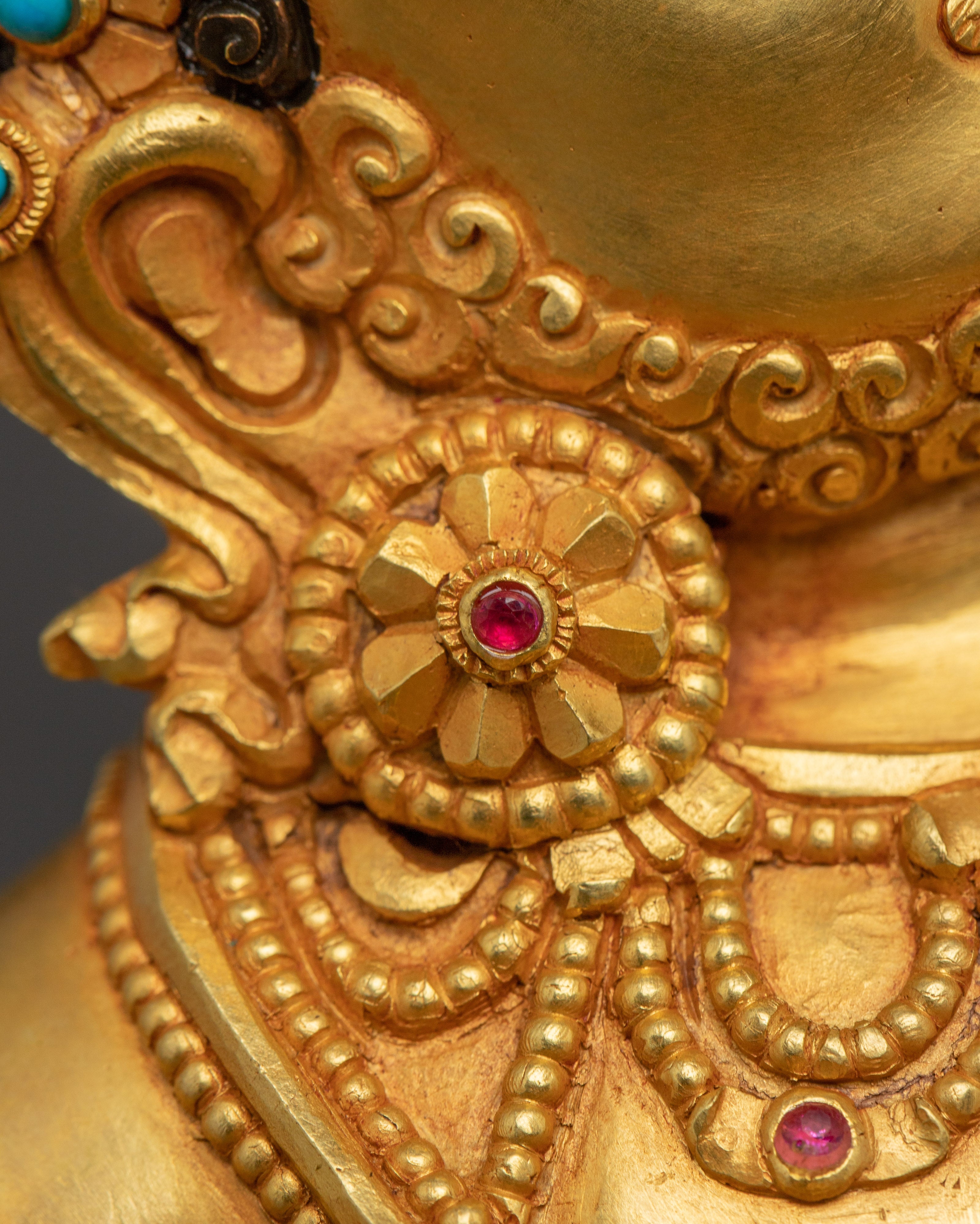 Tantric Master Virupa | Gold Gilded Tibetan Art